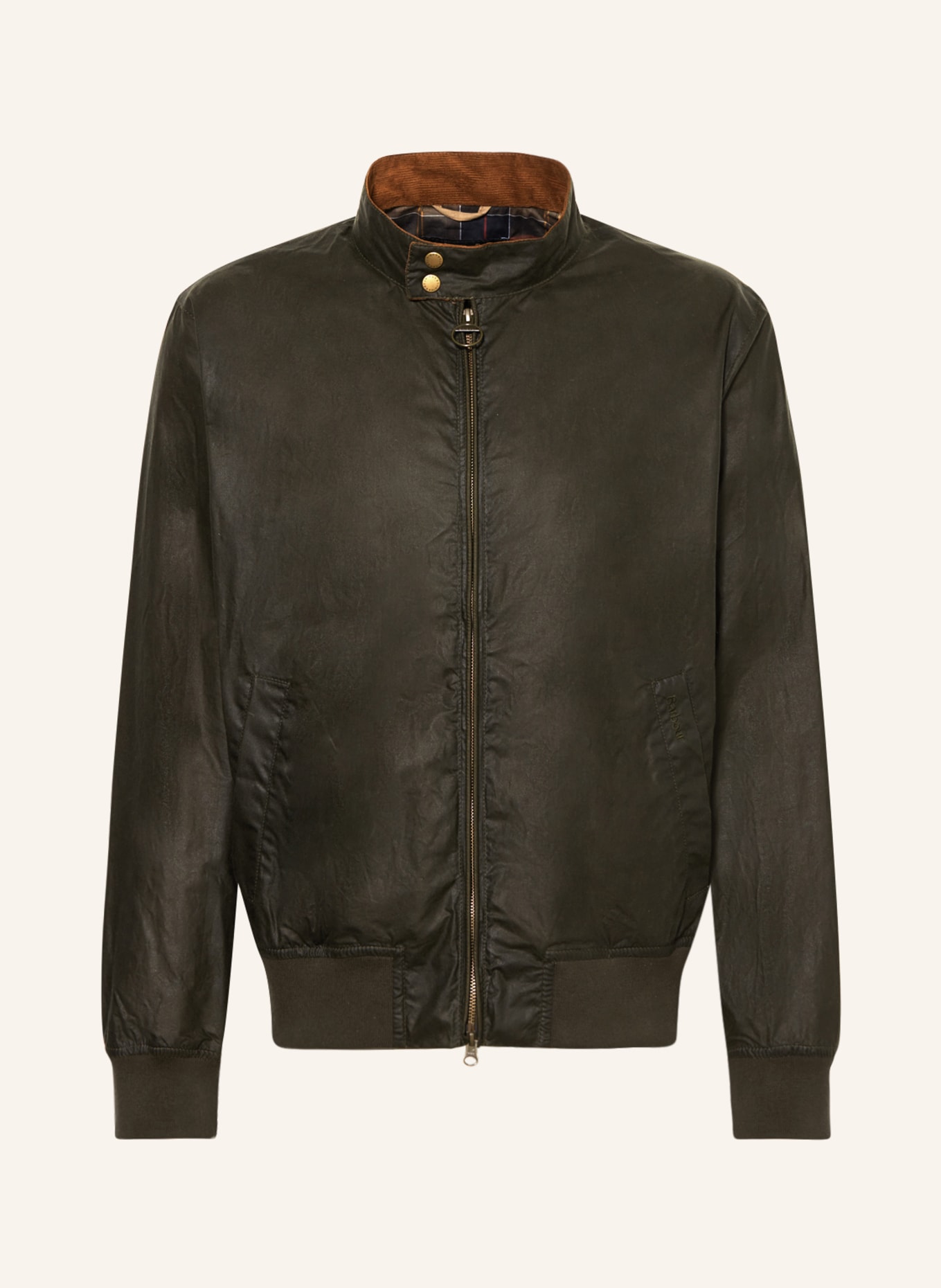 Barbour Bomber jacket ROYSTON, Color: DARK GREEN (Image 1)