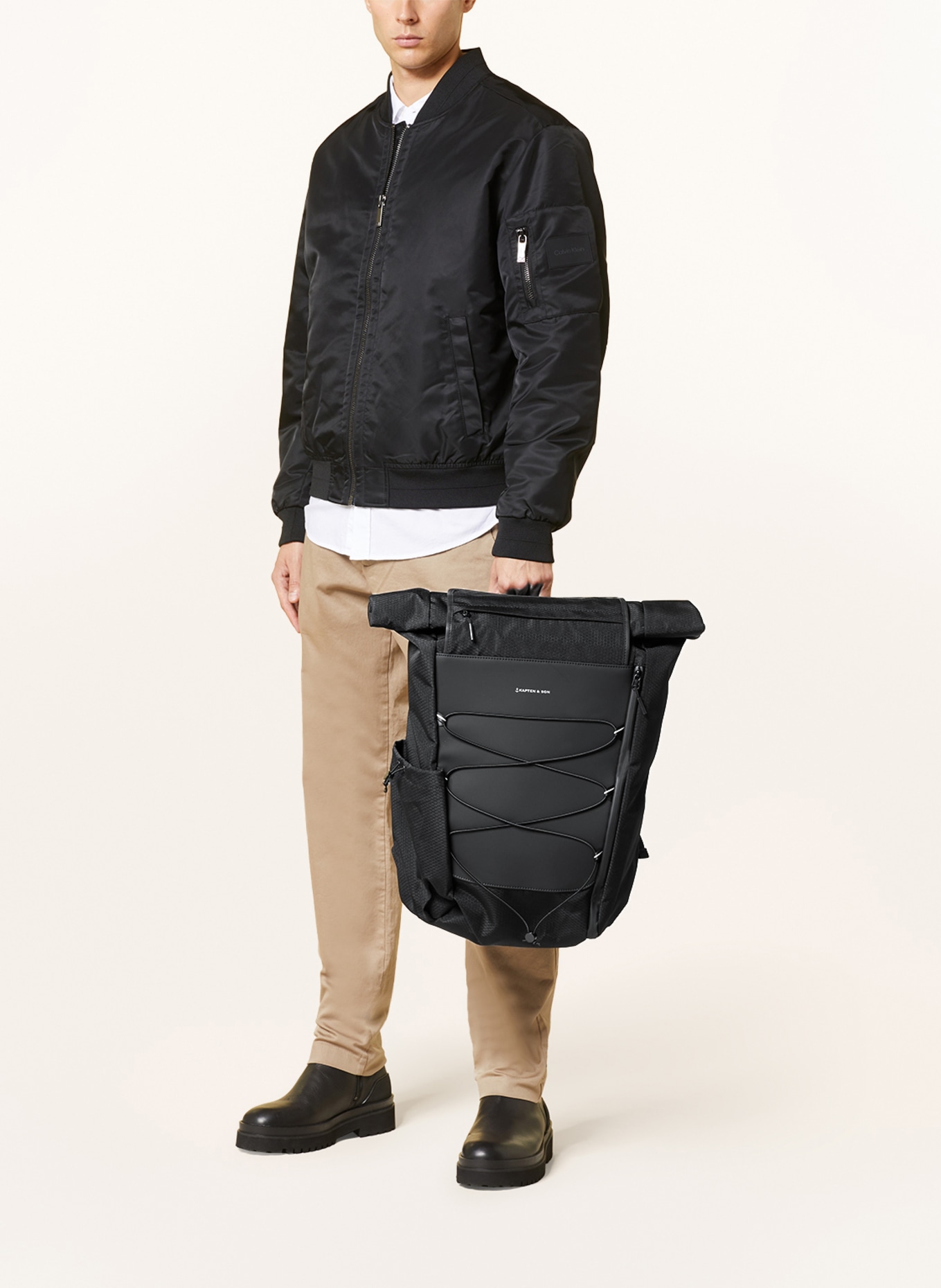 KAPTEN & SON Backpack BANFF 28 l with laptop compartment, Color: BLACK (Image 8)