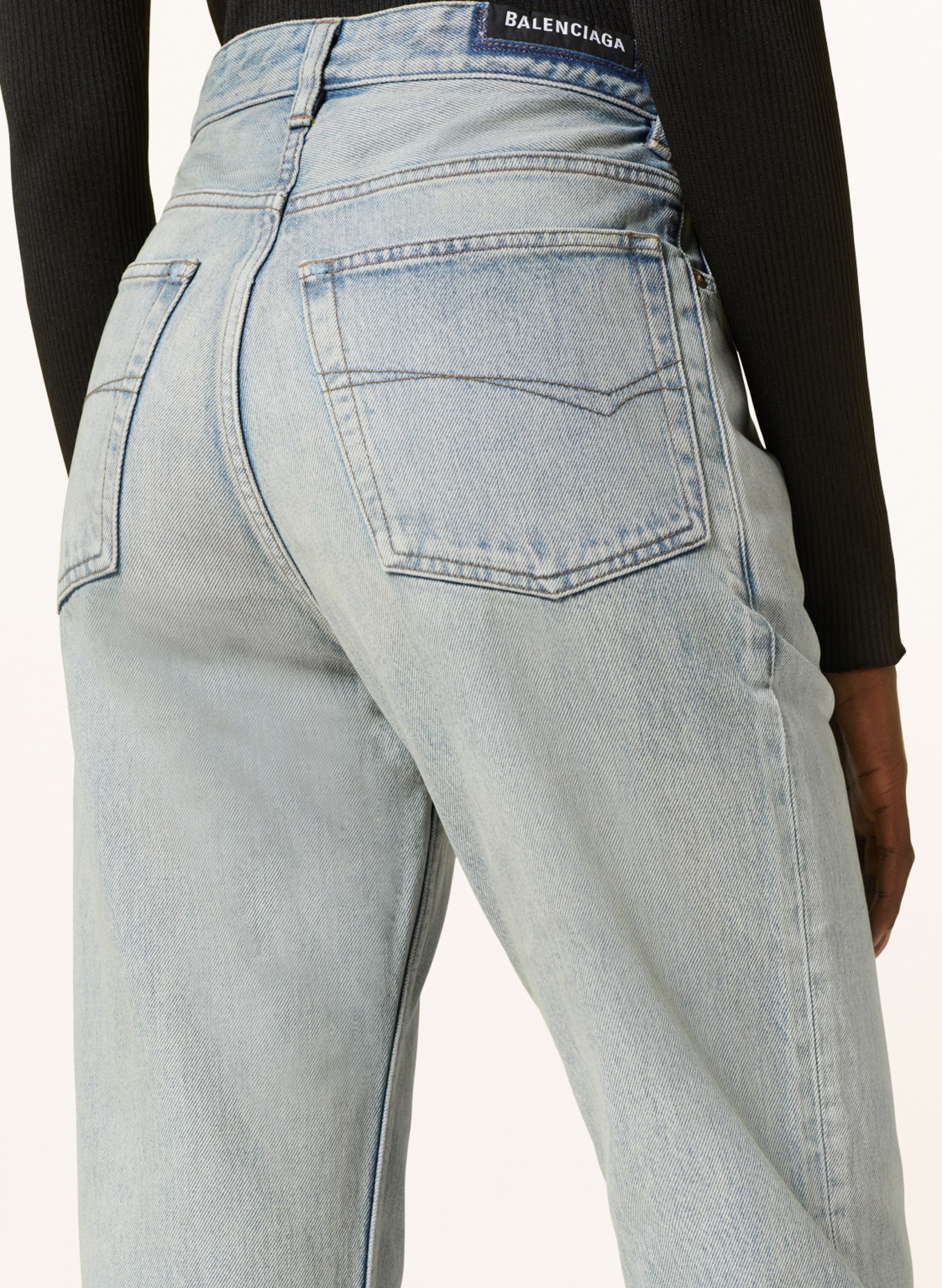 BALENCIAGA Bootcut Jeans, Farbe: 4016 DIRTY BLUE (Bild 6)