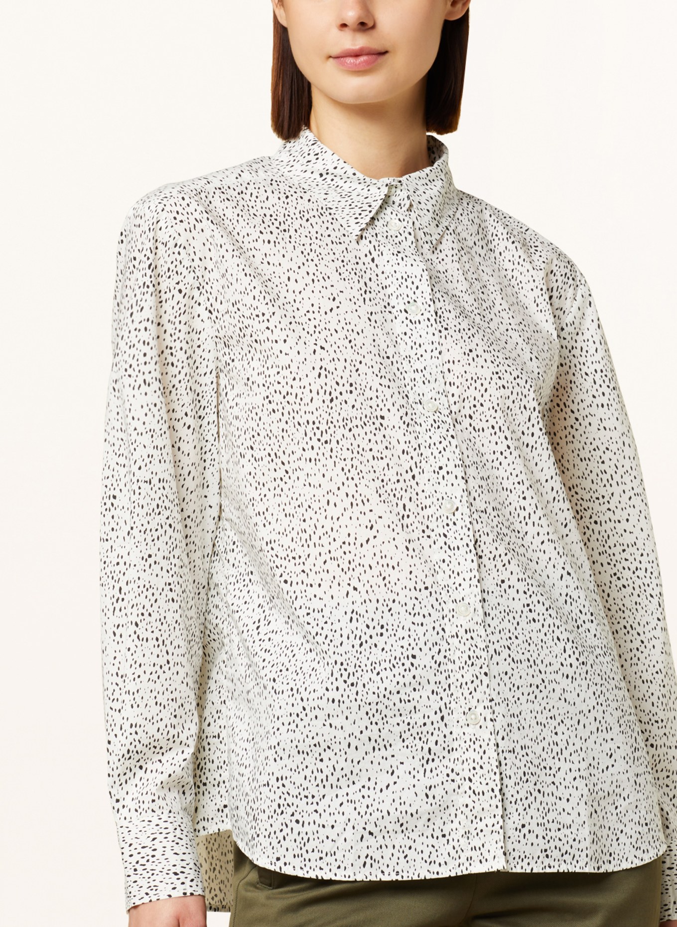 Marc O'Polo Shirt blouse, Color: WHITE/ BLACK (Image 4)