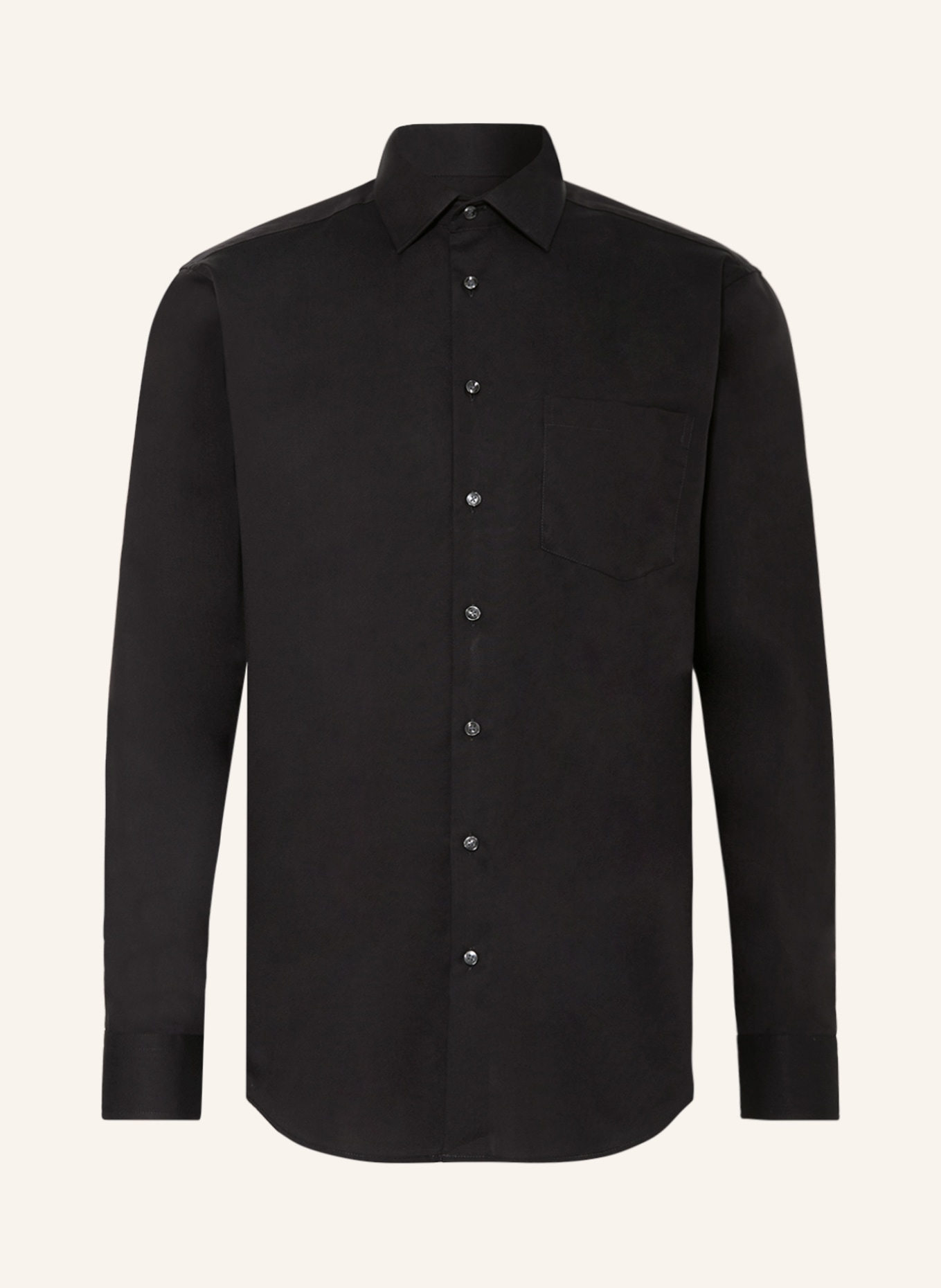 seidensticker Shirt regular fit, Color: BLACK (Image 1)