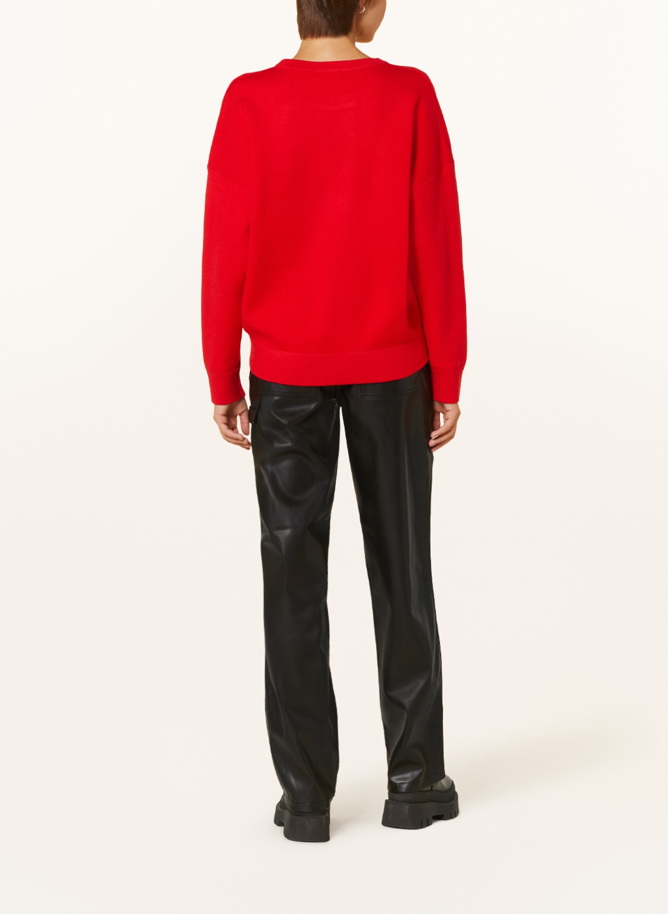 SUNCOO Sweater PASCO, Color: RED/ WHITE/ BLACK (Image 3)