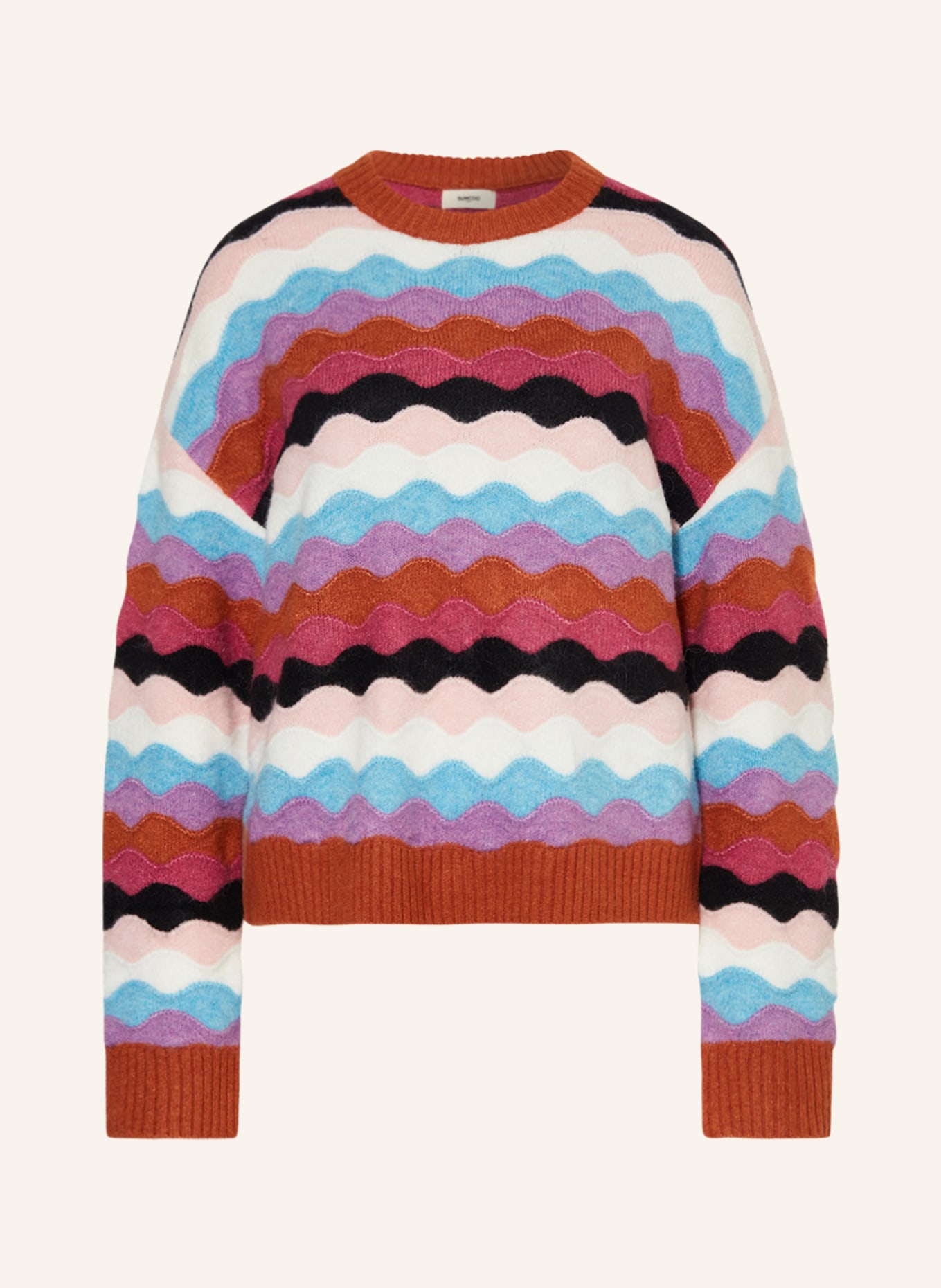 SUNCOO Sweater PANAYO, Color: FUCHSIA/ COGNAC/ NEON BLUE (Image 1)