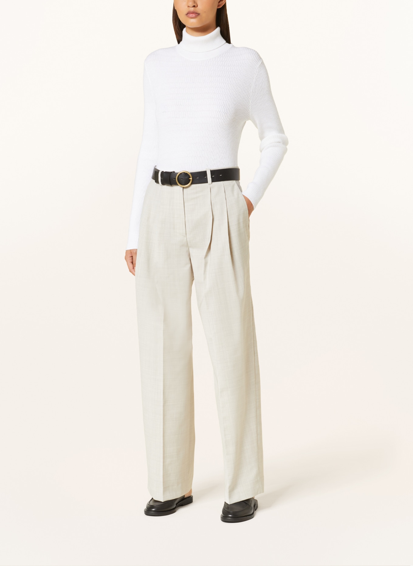 COS Wide leg trousers, Color: CREAM/ BEIGE (Image 2)