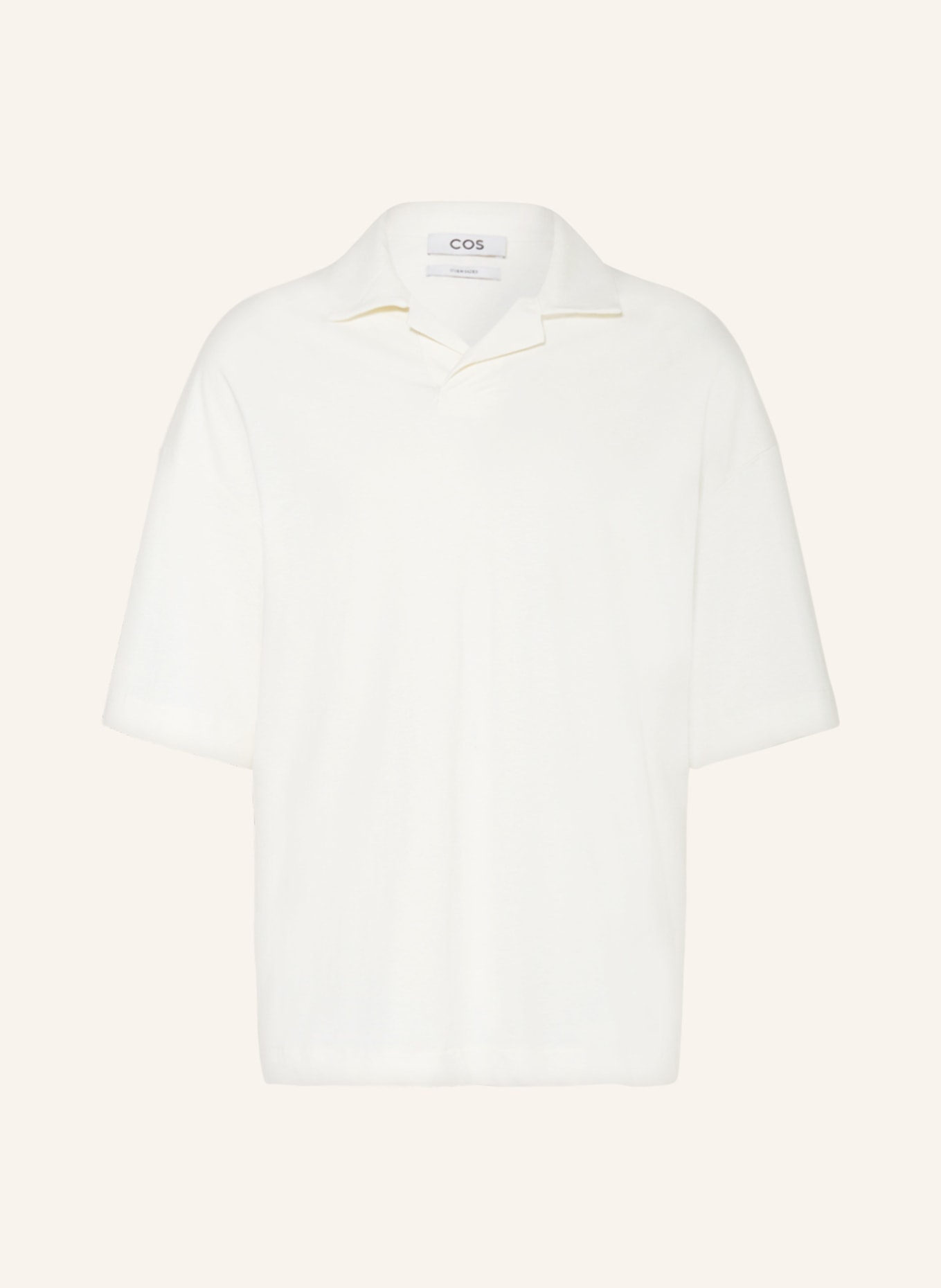 COS Jersey-Poloshirt Oversized Fit, Farbe: ECRU (Bild 1)