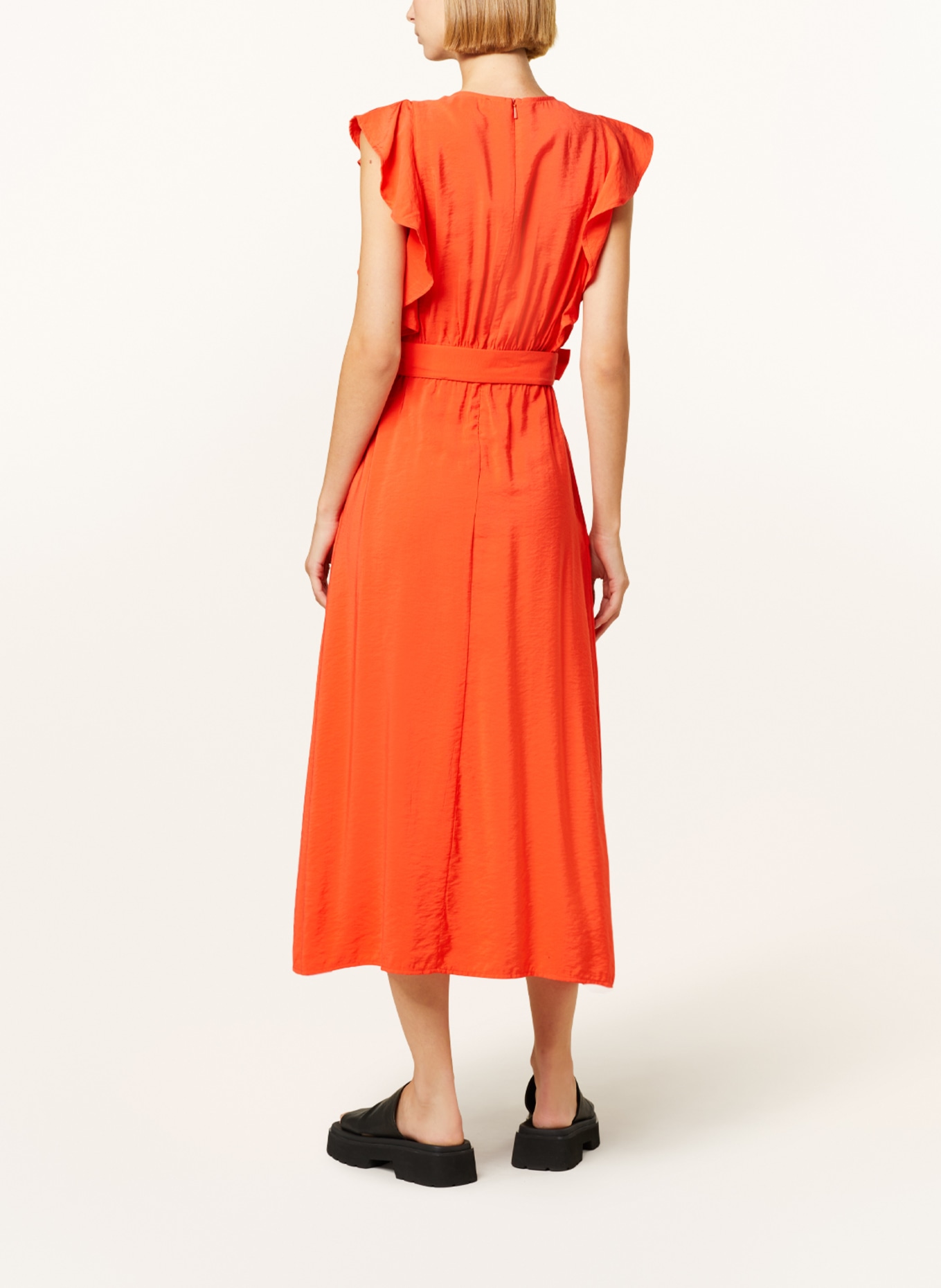 WHISTLES Kleid SOPHIE mit Volants, Farbe: ORANGE (Bild 3)