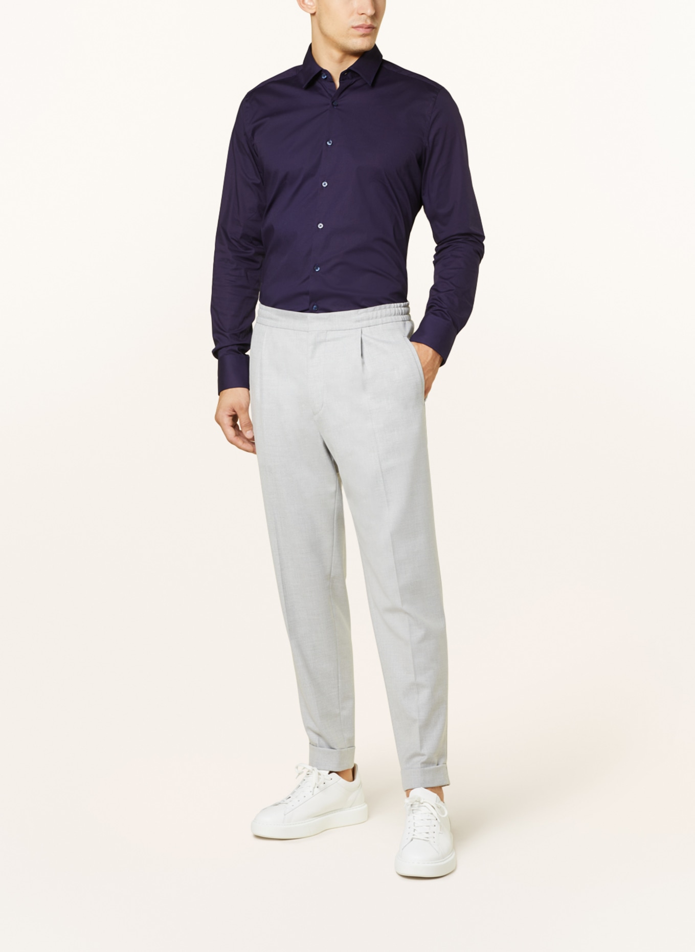 PAUL Shirt slim fit: DARK BLUE