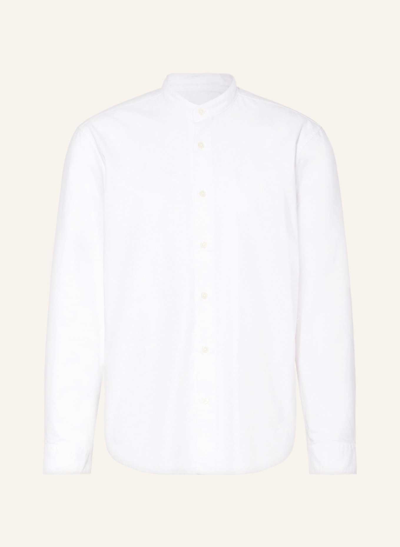 Marc O'Polo Shirt regular fit with stand-up collar, Color: WHITE (Image 1)