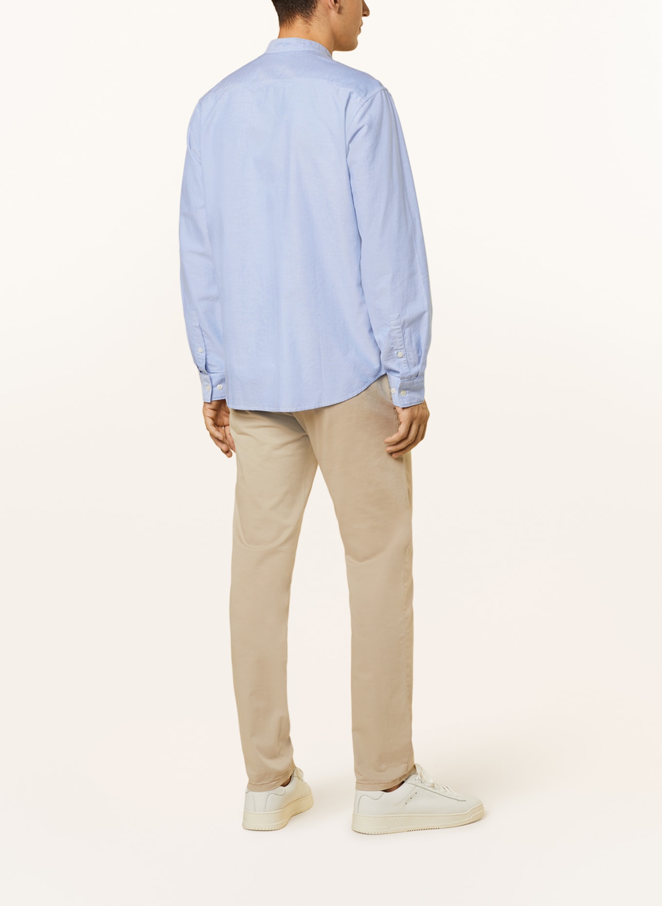 Marc O'Polo Shirt regular fit with stand-up collar, Color: LIGHT BLUE (Image 3)