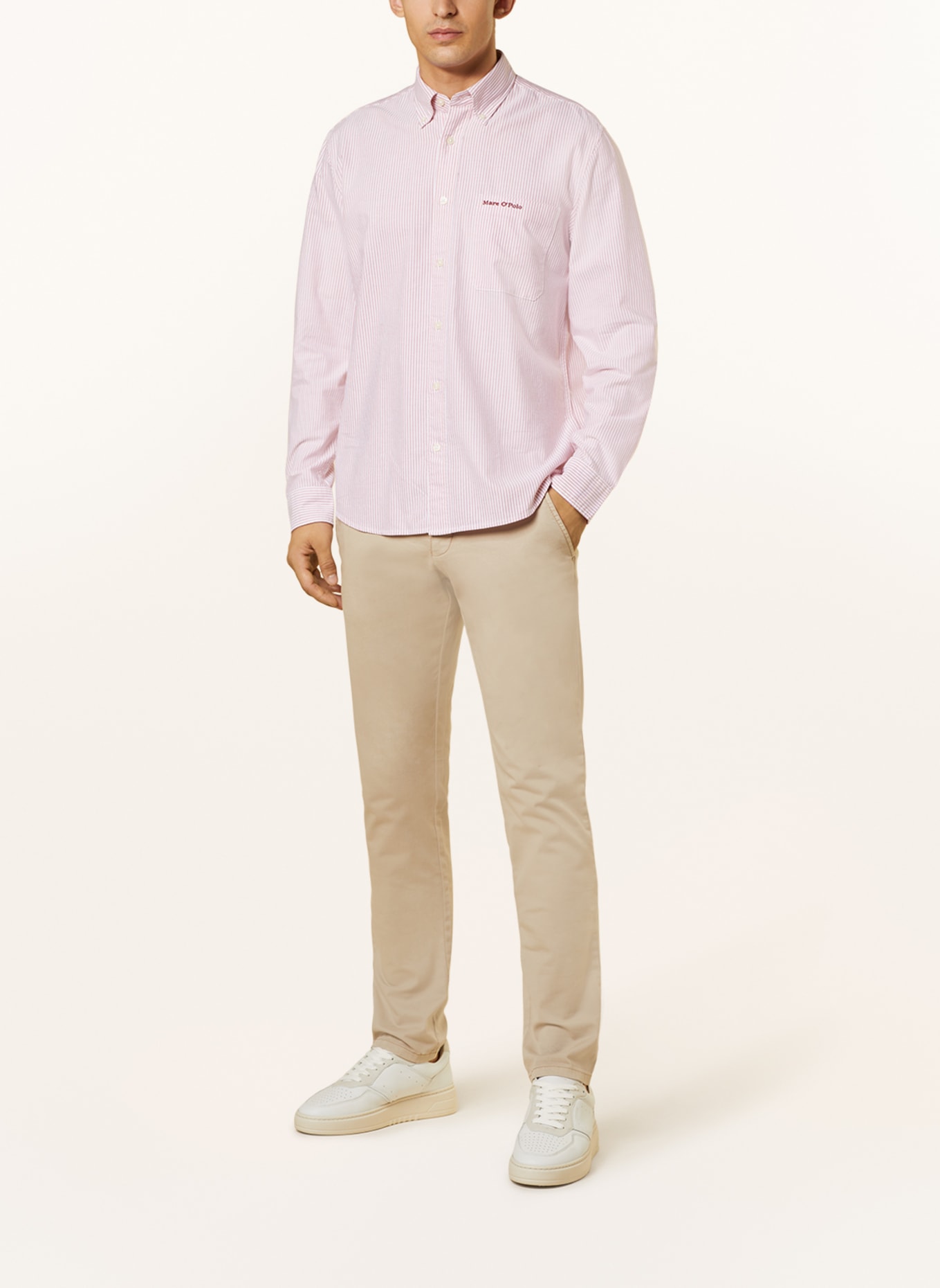 Marc O'Polo Hemd Regular Fit, Farbe: WEISS/ ROSÉ (Bild 2)