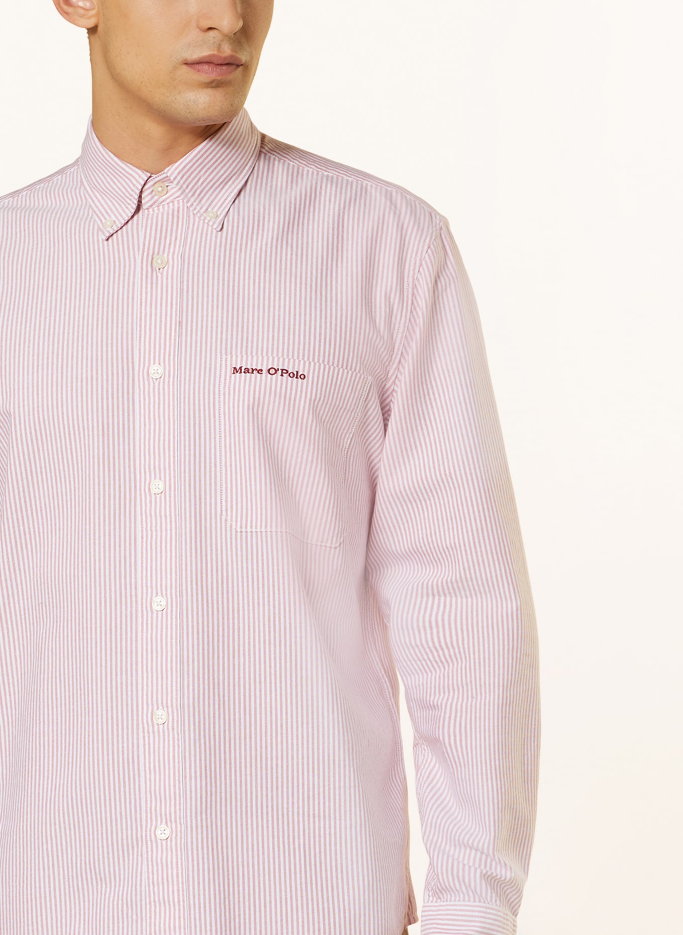 Marc O'Polo Shirt regular fit, Color: WHITE/ ROSE (Image 4)