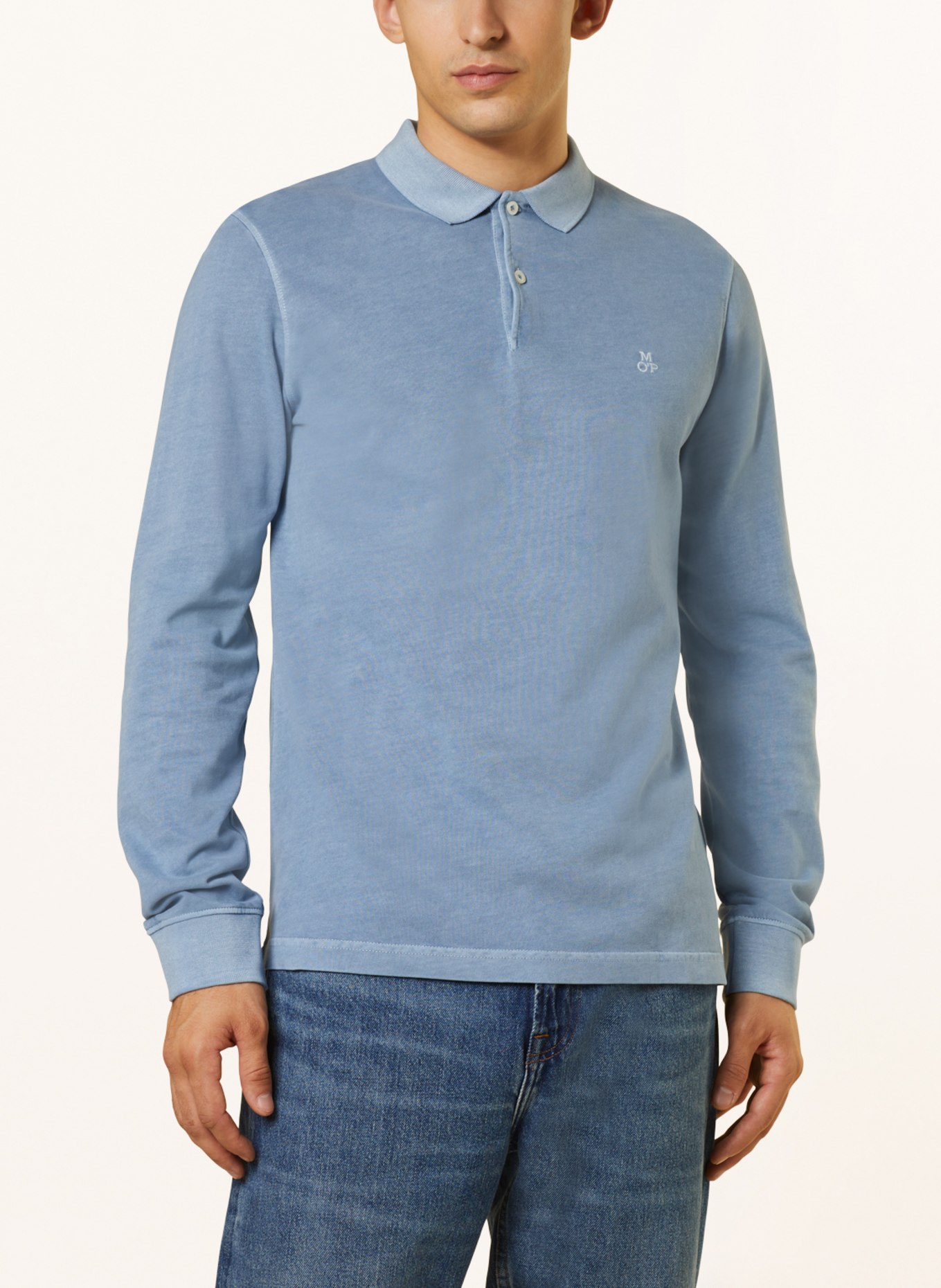Marc O'Polo Jersey-Poloshirt Regular Fit, Farbe: BLAUGRAU (Bild 4)