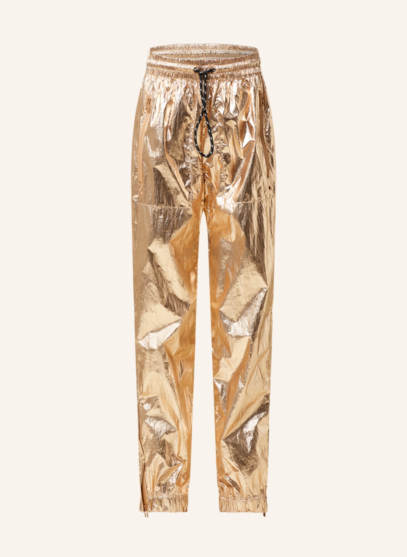 10DAYS Pants in jogger style, Color: ROSE GOLD (Image 1)