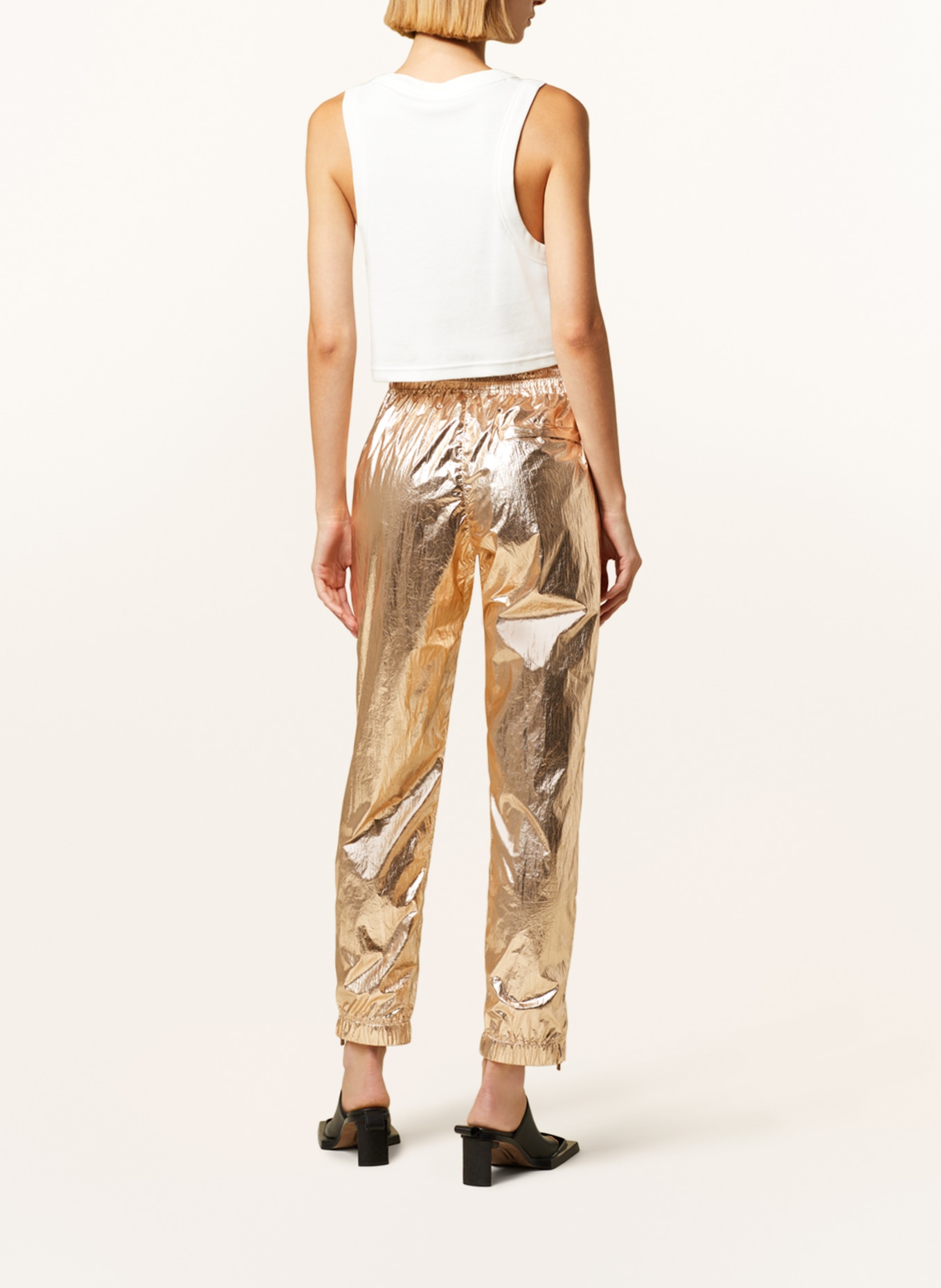 10DAYS Pants in jogger style, Color: ROSE GOLD (Image 3)