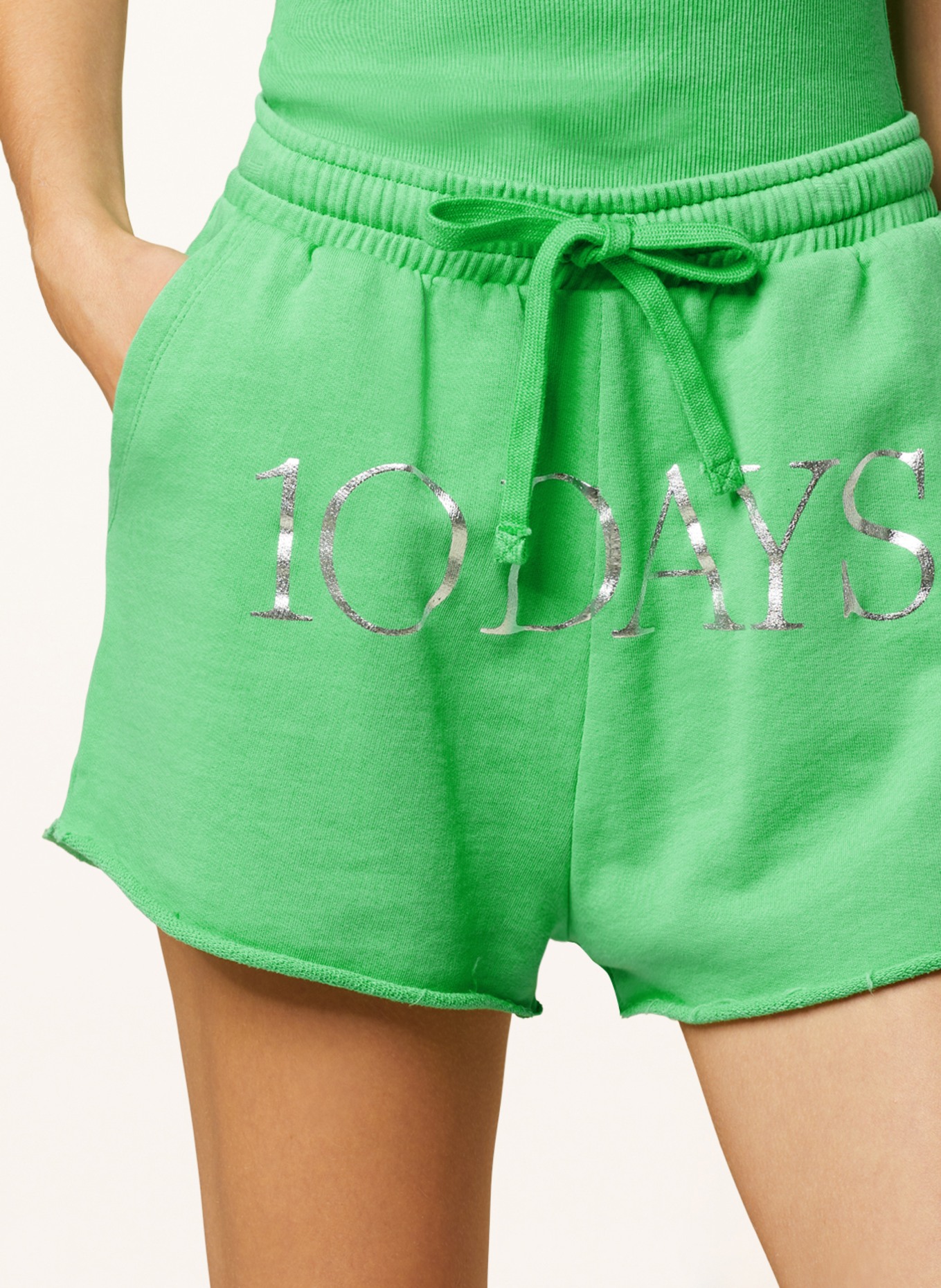 10DAYS Sweat shorts, Color: GREEN (Image 5)