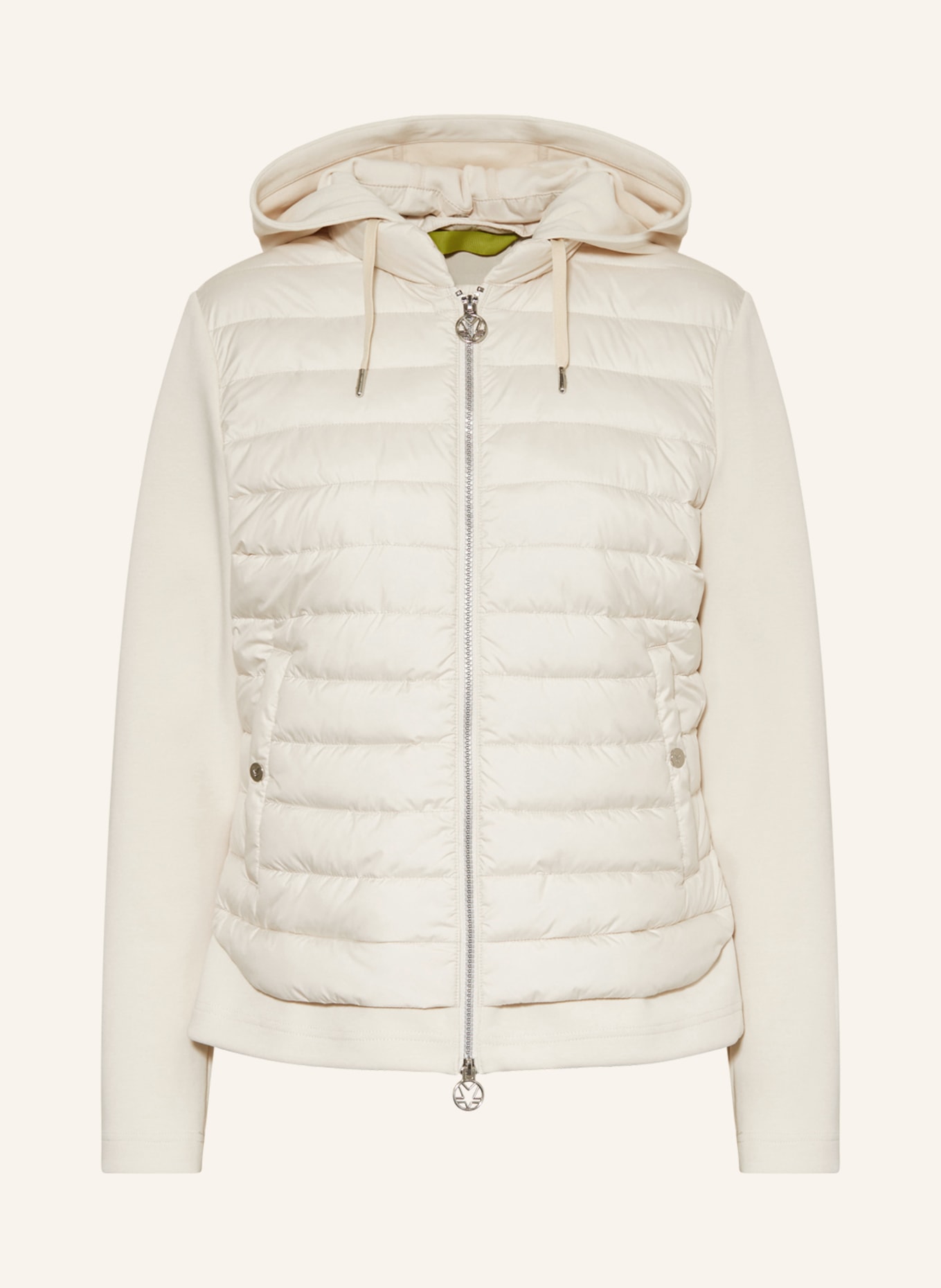 FUCHS SCHMITT Jacket in a material mix with detachable hood, Color: CREAM (Image 1)