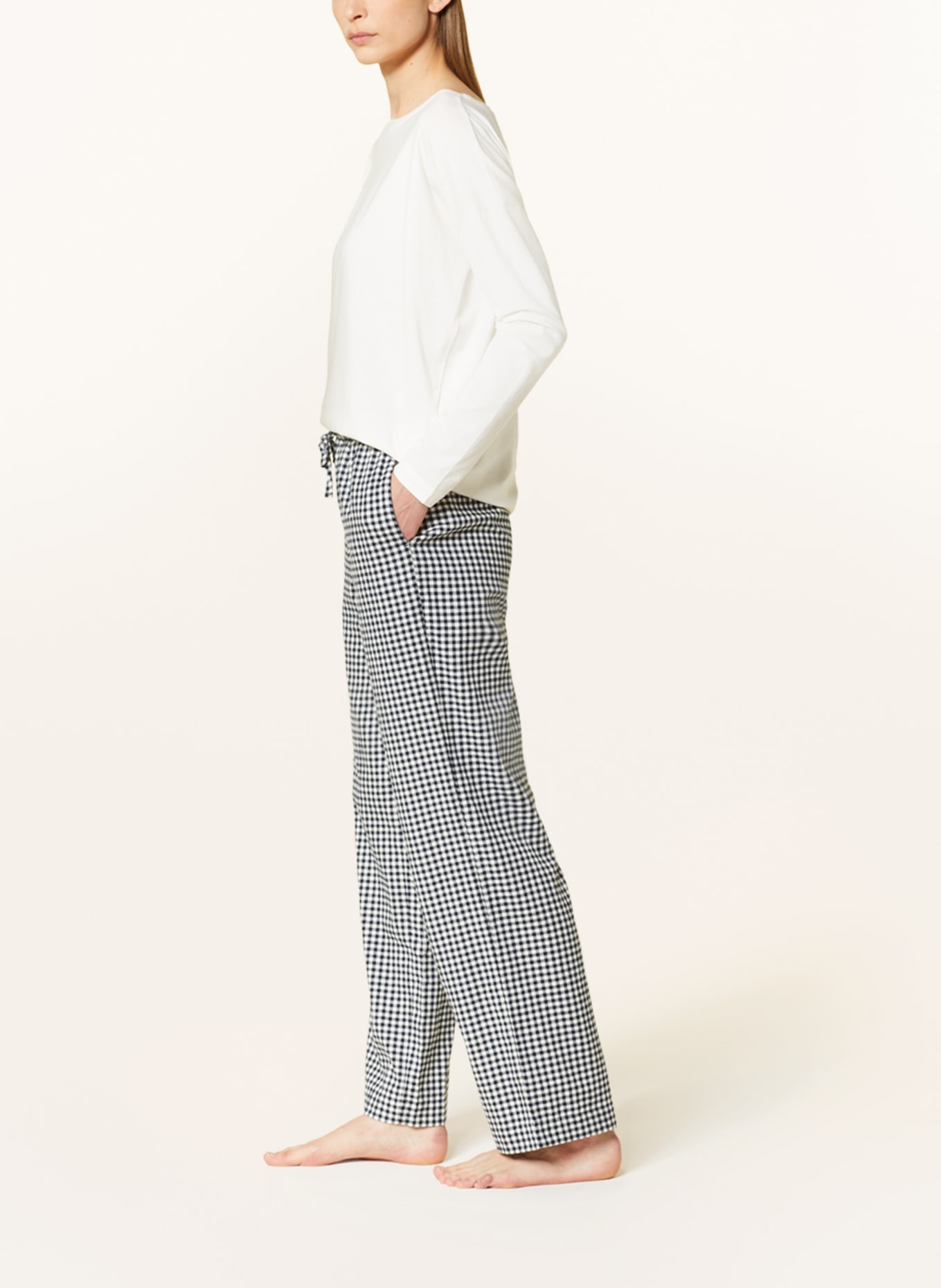 mey Pajama shirt series TESSIE, Color: WHITE (Image 4)