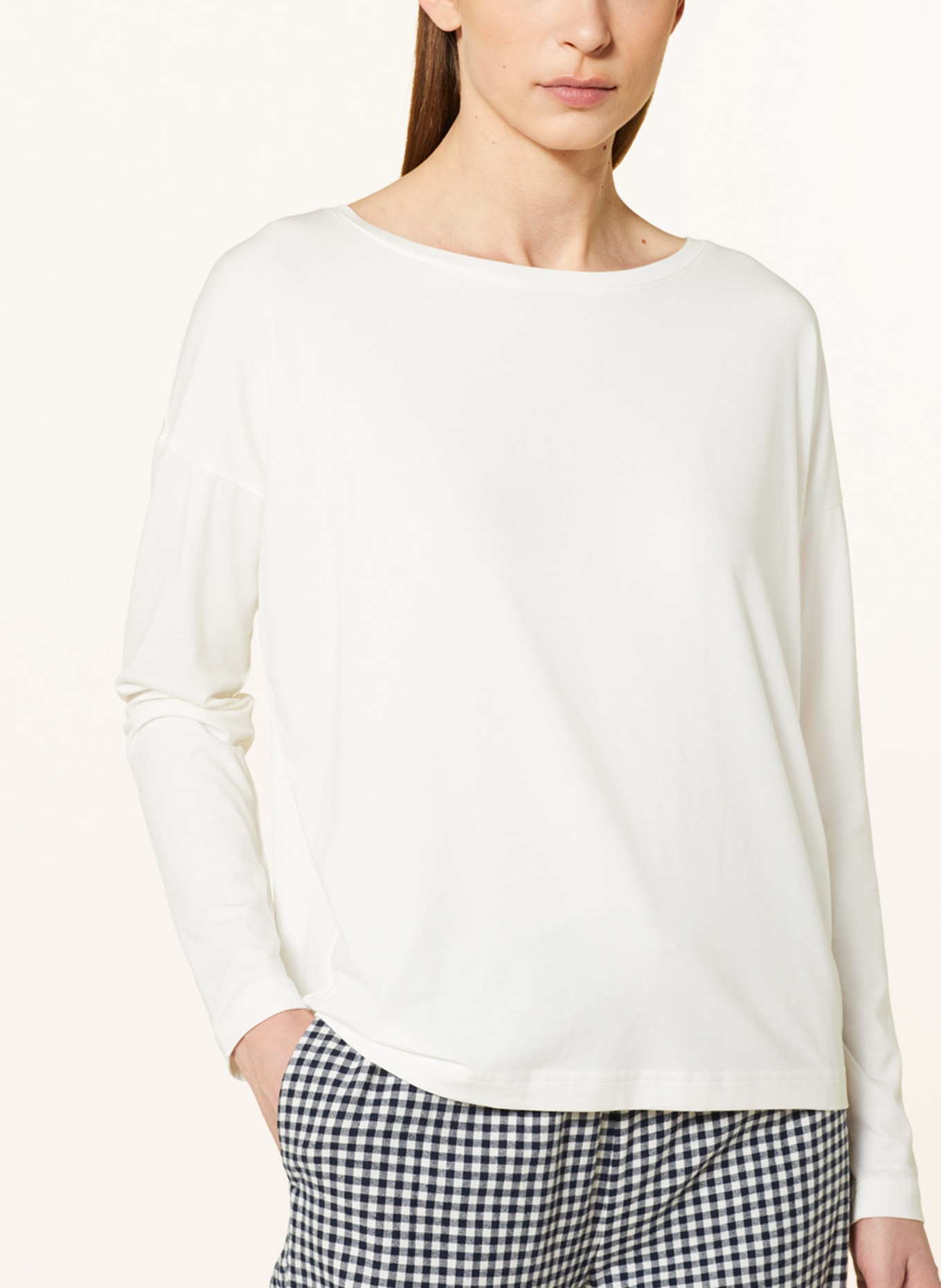 mey Pajama shirt series TESSIE, Color: WHITE (Image 5)