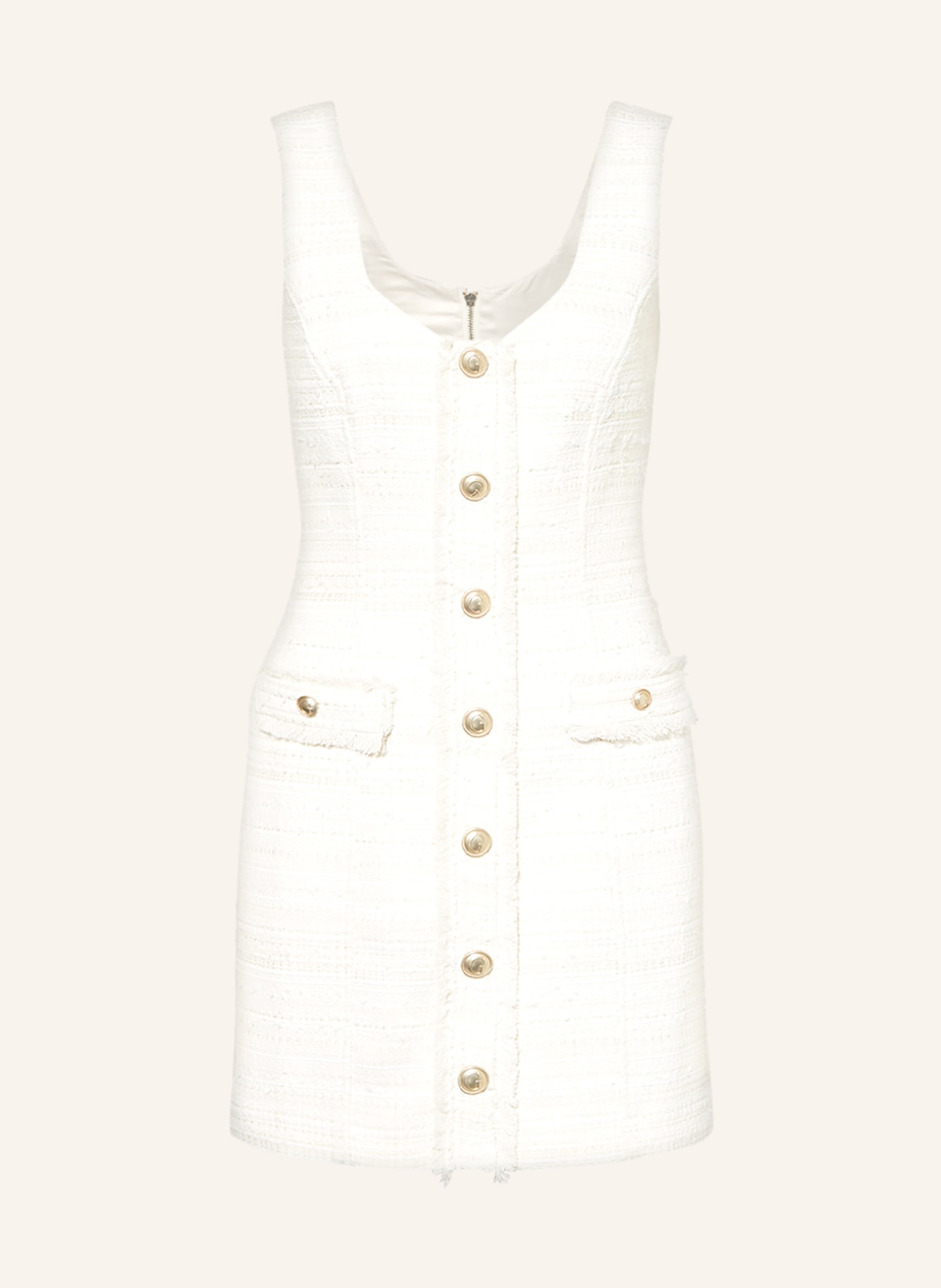 GUESS Tweed-Kleid TOSCA mit Glanzgarn, Farbe: CREME (Bild 1)