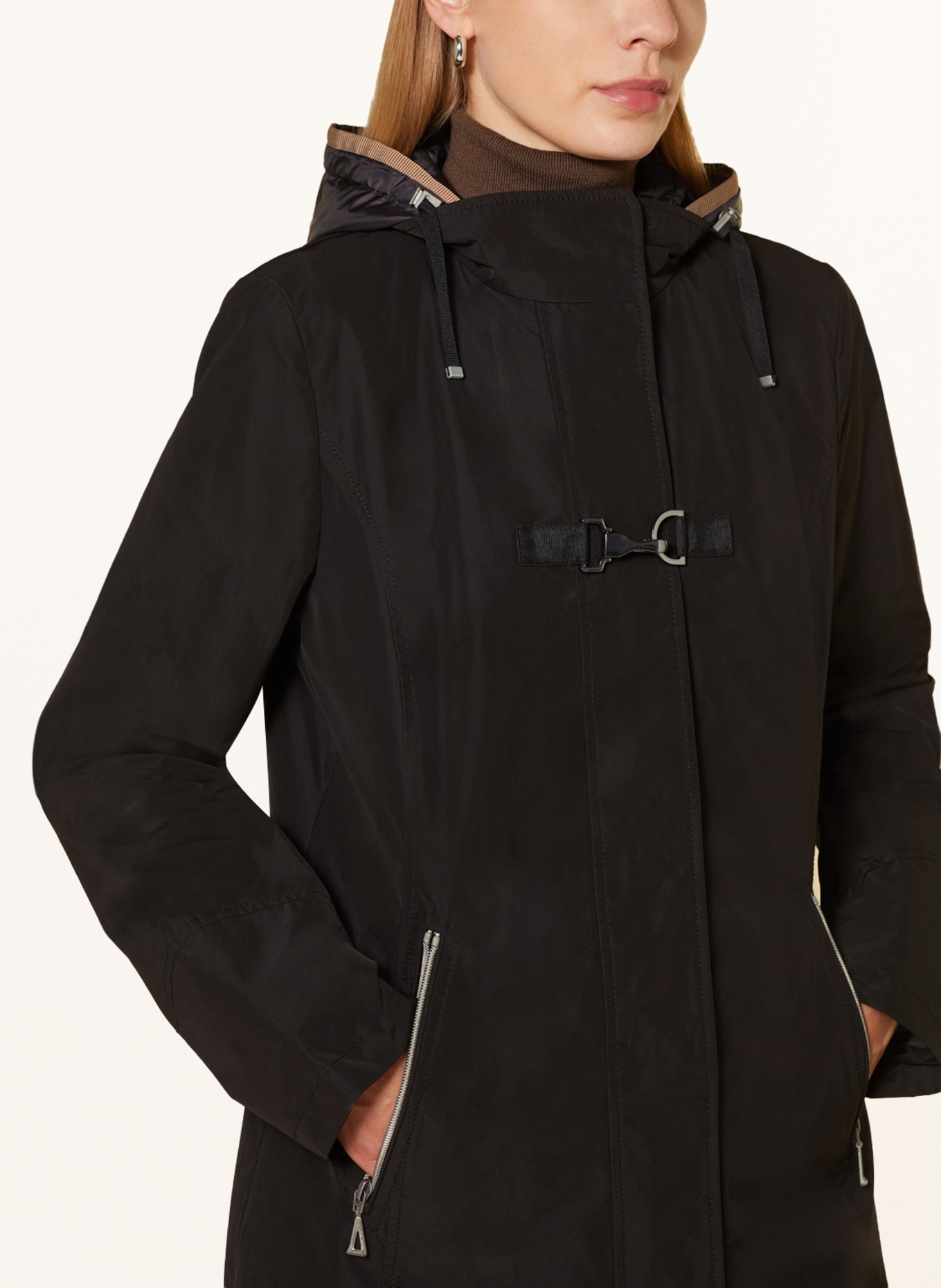 GIL BRET Parka with detachable hood, Color: BLACK (Image 5)