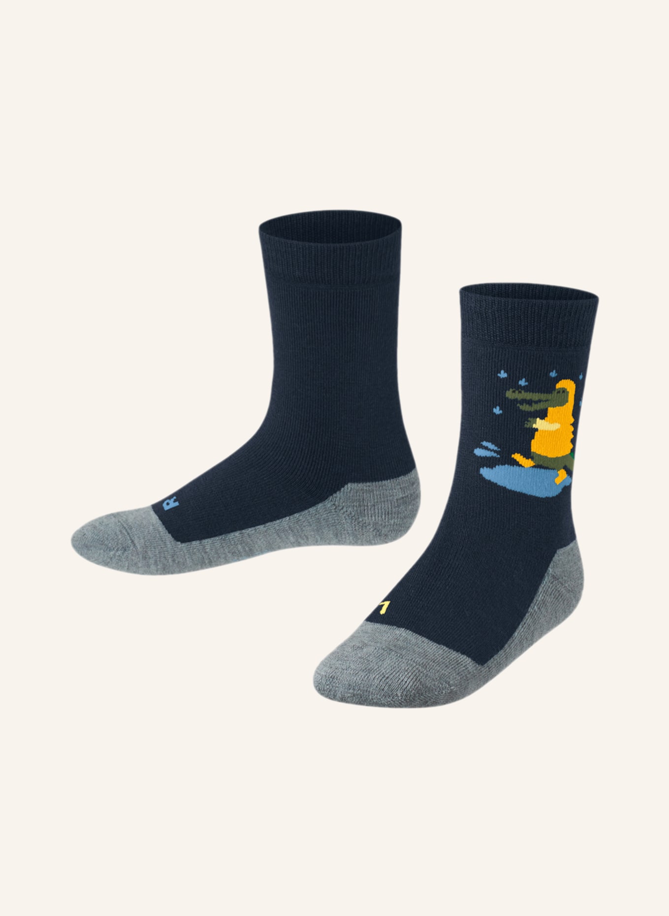 FALKE Socks ACTIVE CROCODILES with merino wool, Color: 6120 MARINE (Image 1)