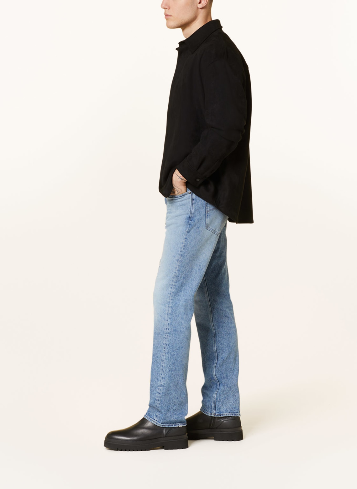 G-Star RAW Jeans MOSA STRAIGHT Regular Straight Fit, Farbe: G121 faded blue pool (Bild 4)