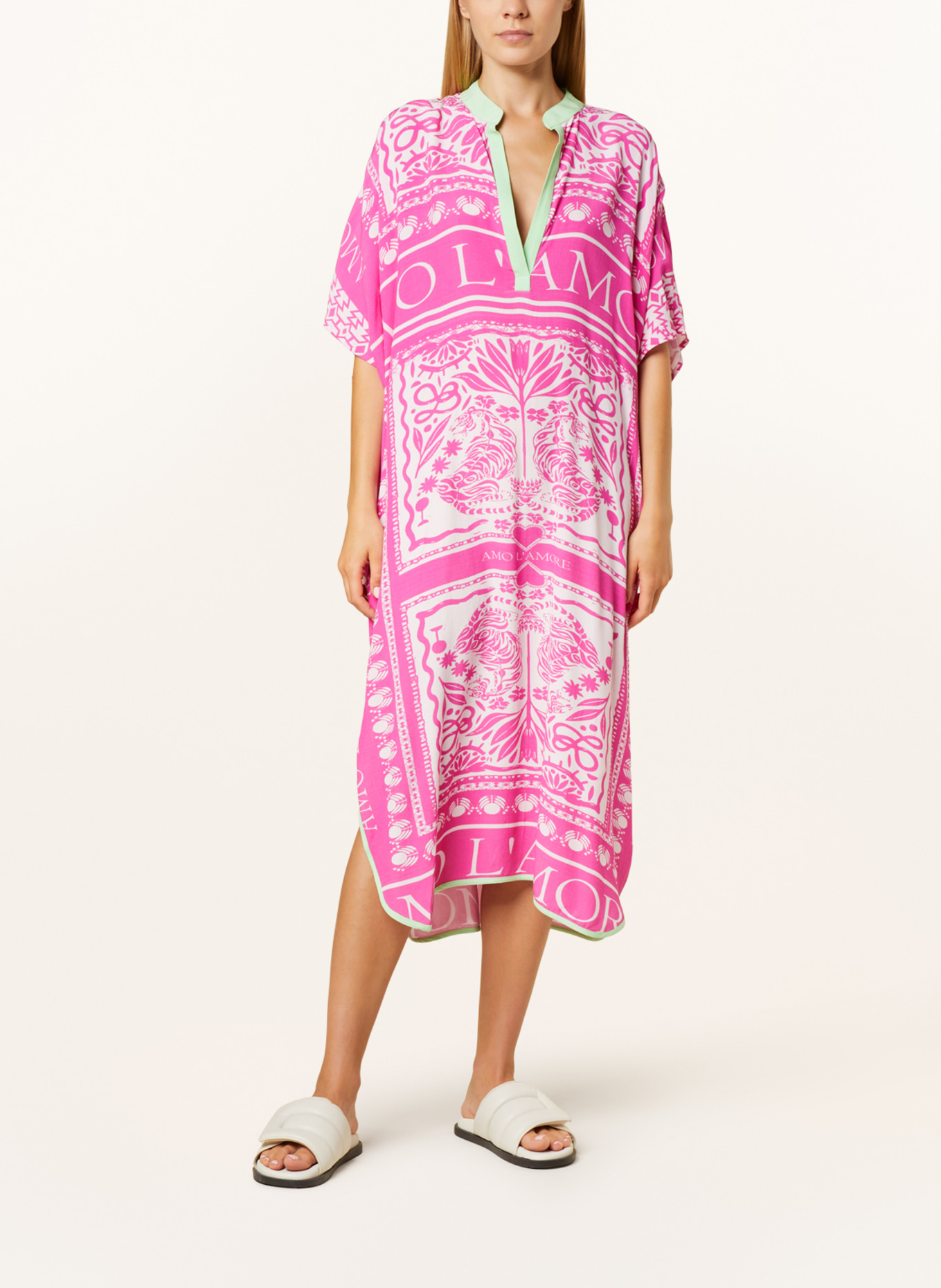 yippie hippie Kleid, Farbe: PINK/ WEISS (Bild 2)