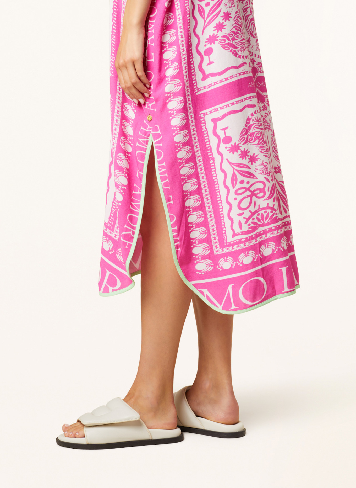 yippie hippie Dress, Color: PINK/ WHITE (Image 4)