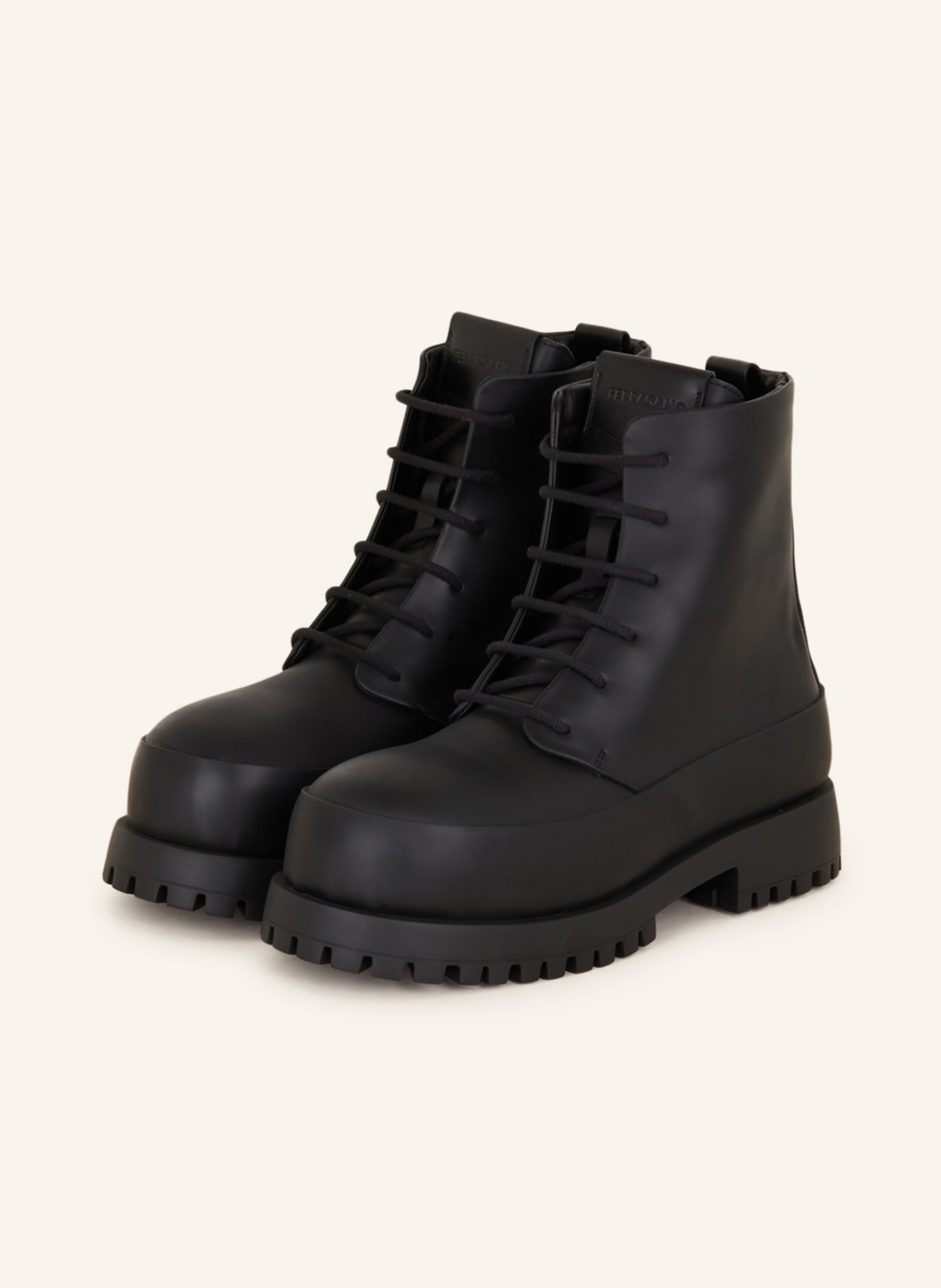 FERRAGAMO Lace-up boots FEDE, Color: BLACK (Image 1)
