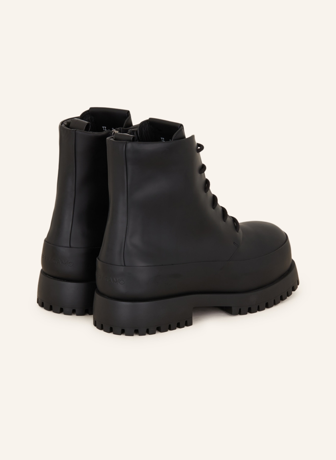 FERRAGAMO Lace-up boots FEDE, Color: BLACK (Image 2)