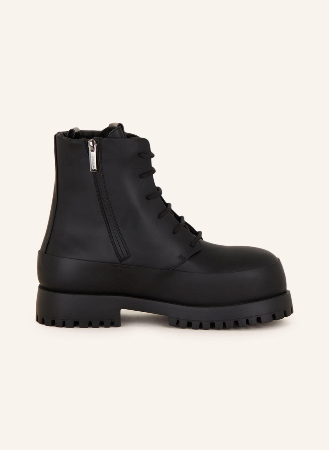 FERRAGAMO Lace-up boots FEDE, Color: BLACK (Image 5)