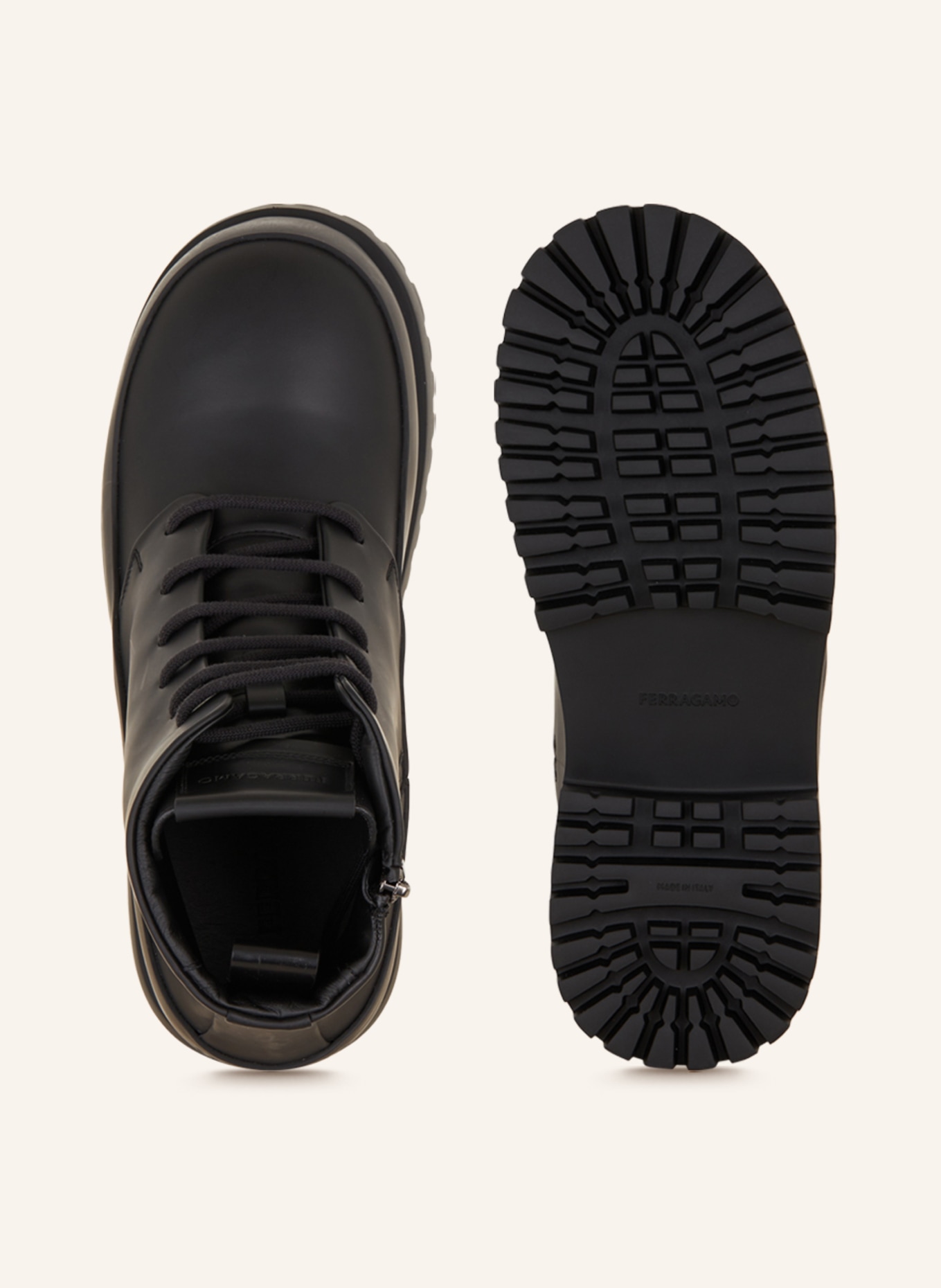 FERRAGAMO Lace-up boots FEDE, Color: BLACK (Image 6)