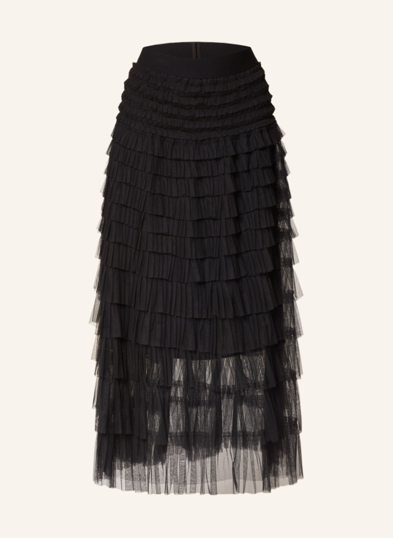 MARC AUREL Tulle skirt, Color: BLACK (Image 1)
