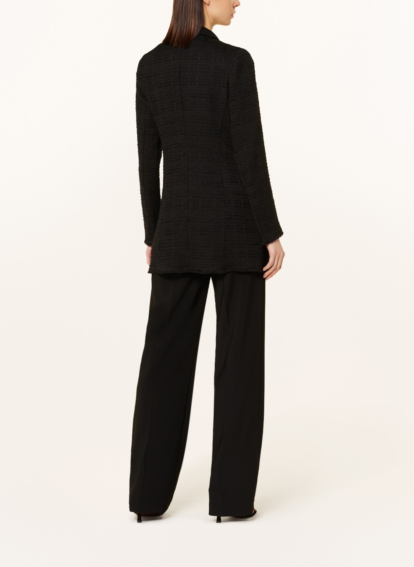 MARC AUREL Long blazer, Color: BLACK (Image 3)