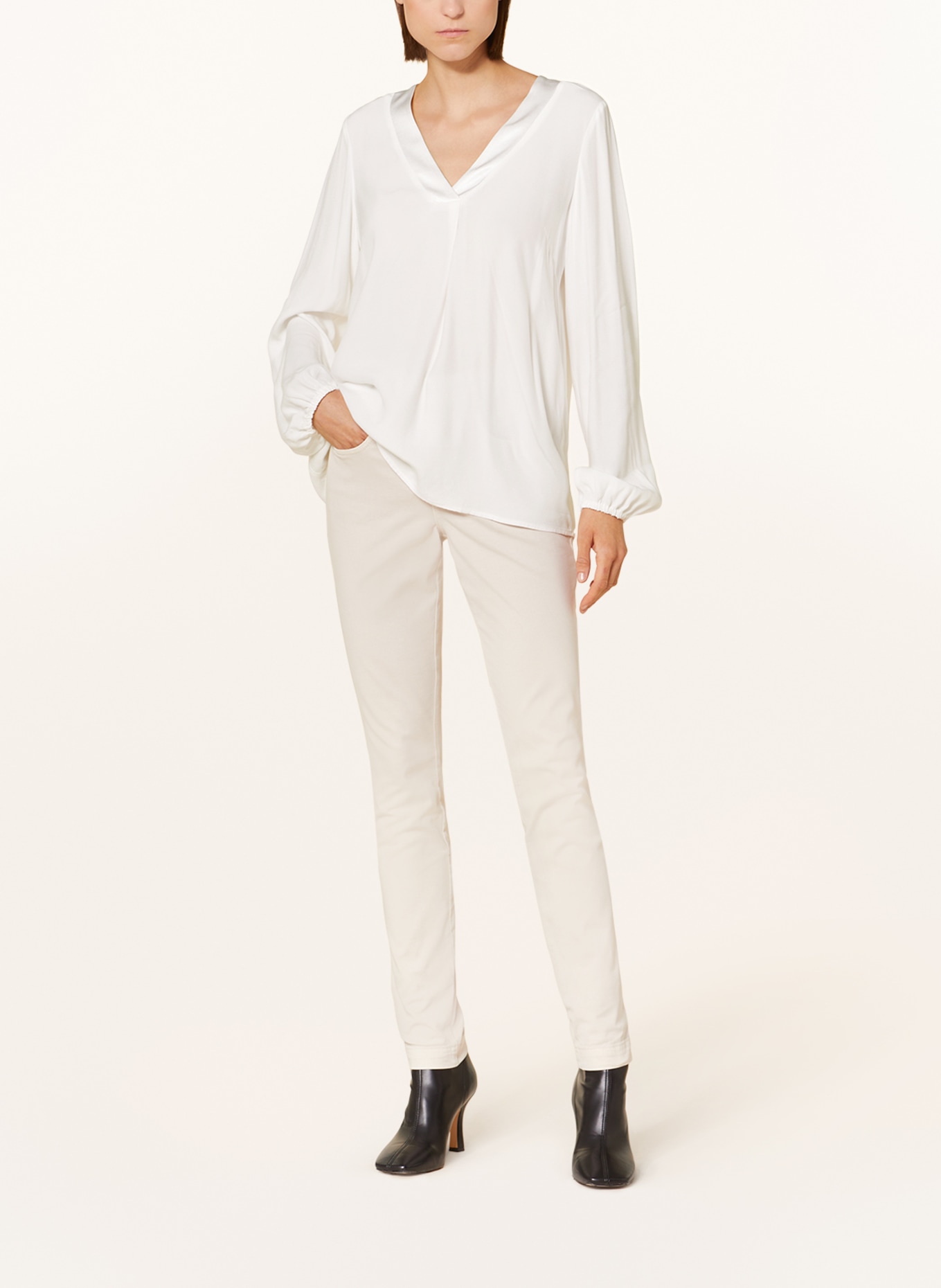 MARC AUREL Shirt blouse, Color: WHITE (Image 2)