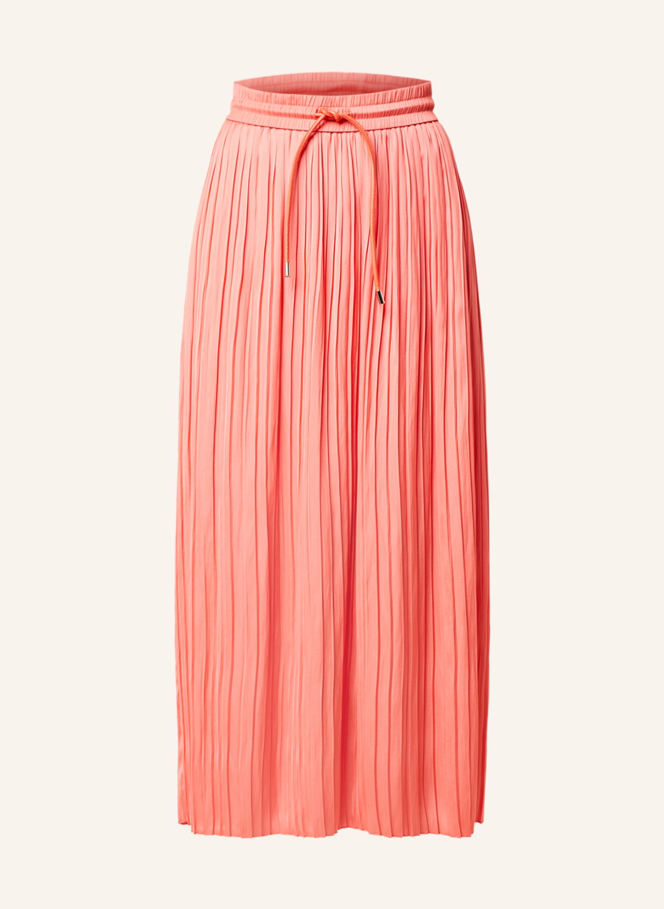 MARC AUREL Pleated skirt made of satin, Color: SALMON (Image 1)