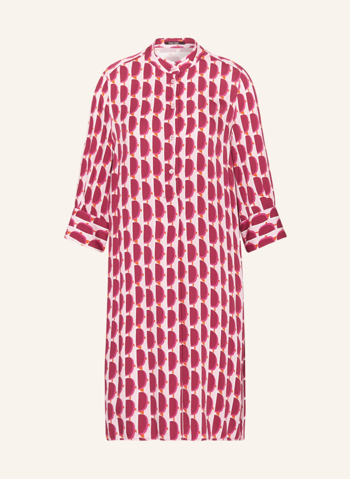MARC AUREL Dress with 3/4 sleeves, Color: PINK/ FUCHSIA/ ORANGE (Image 1)