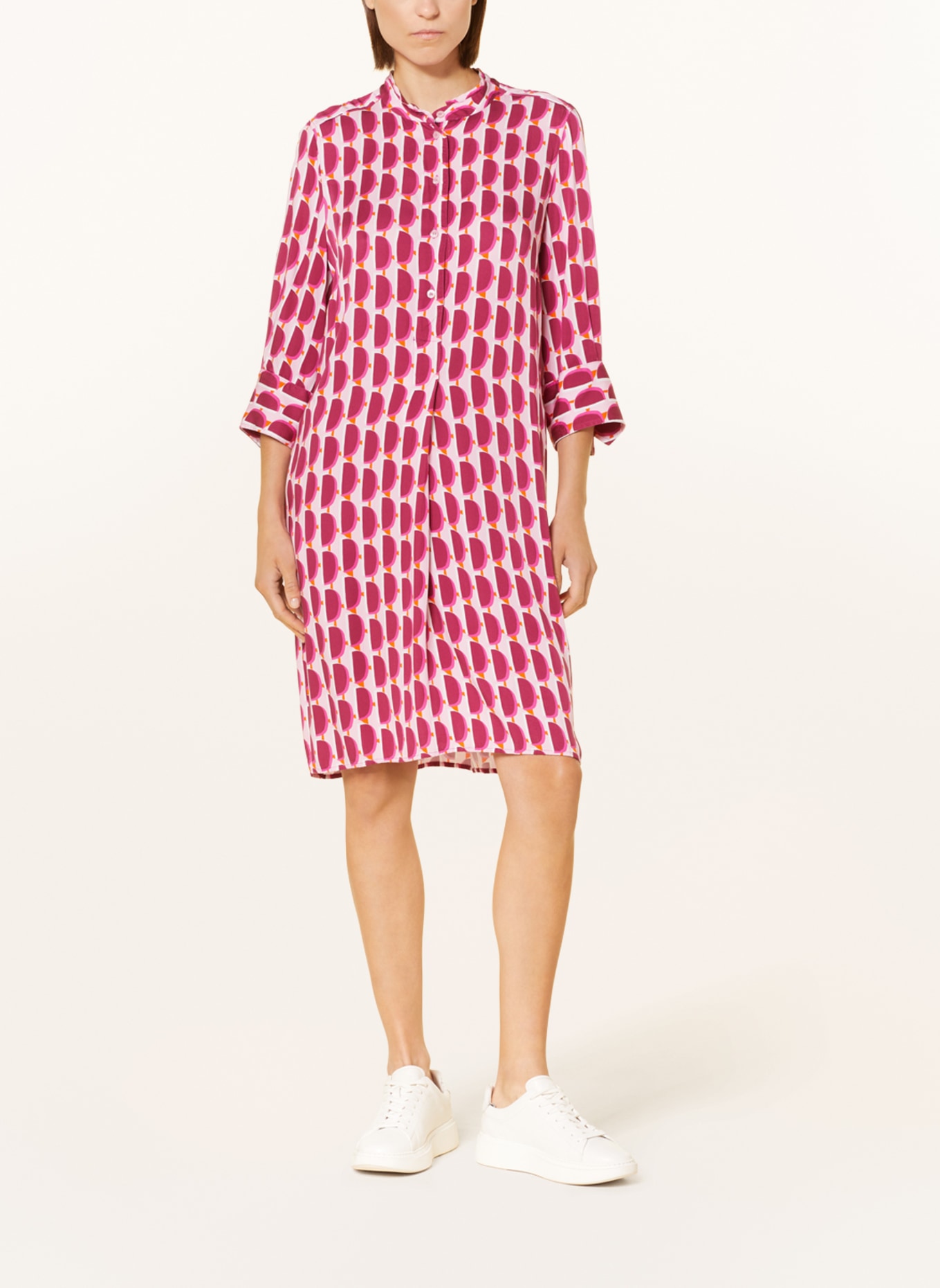 MARC AUREL Dress with 3/4 sleeves, Color: PINK/ FUCHSIA/ ORANGE (Image 2)