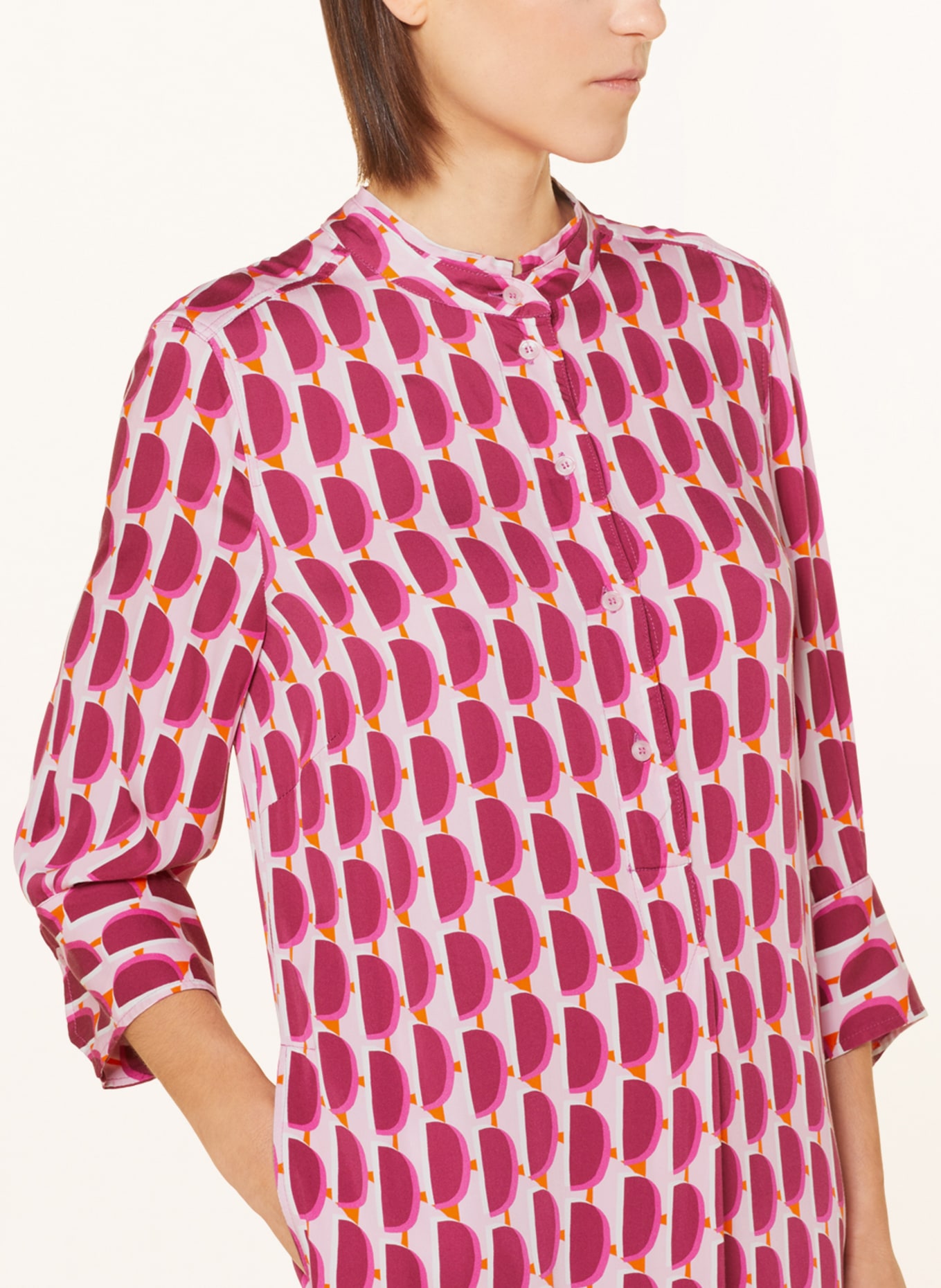 MARC AUREL Dress with 3/4 sleeves, Color: PINK/ FUCHSIA/ ORANGE (Image 4)