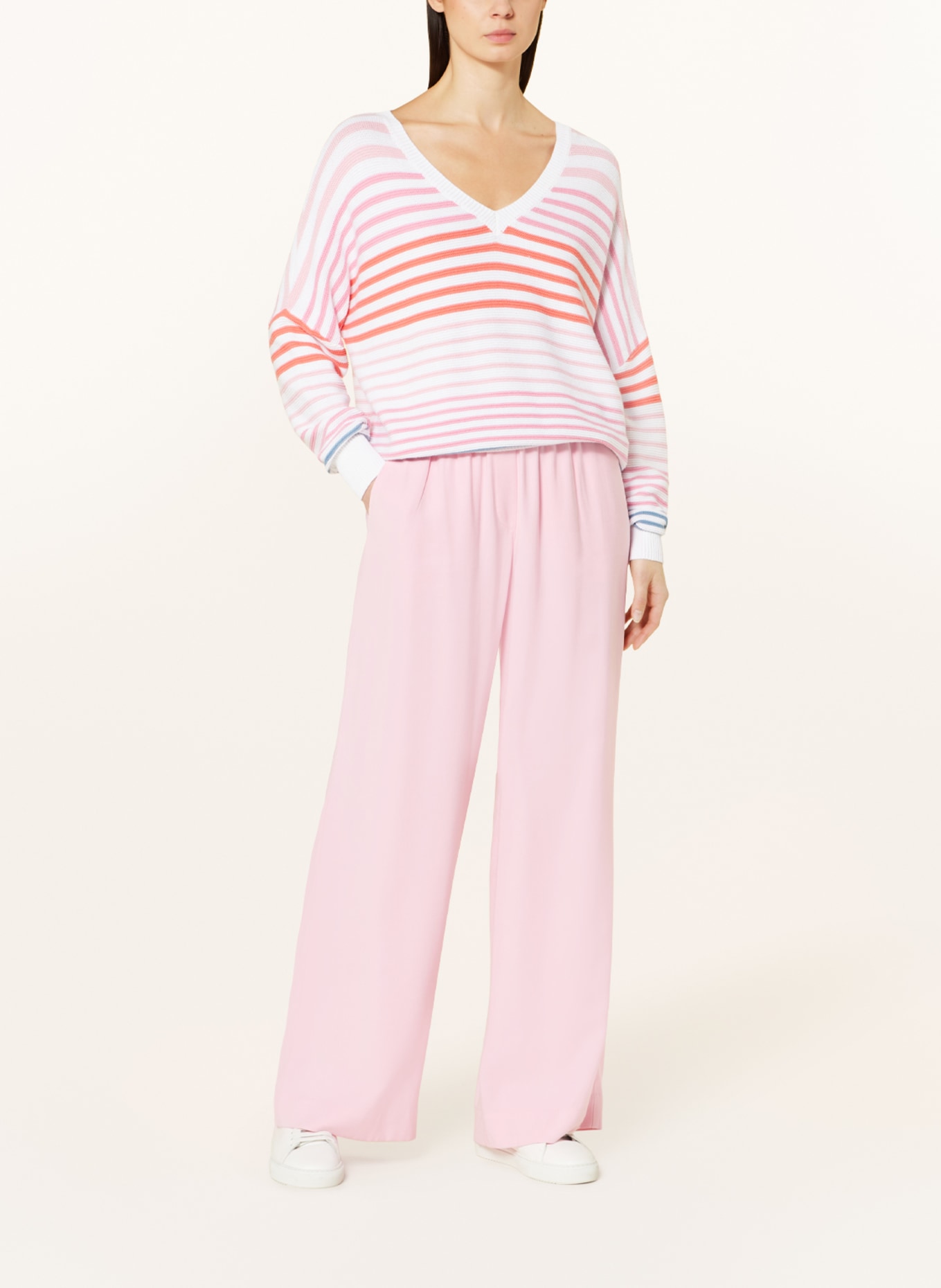 MARC AUREL Pullover, Farbe: PINK/ WEISS/ BLAU (Bild 2)