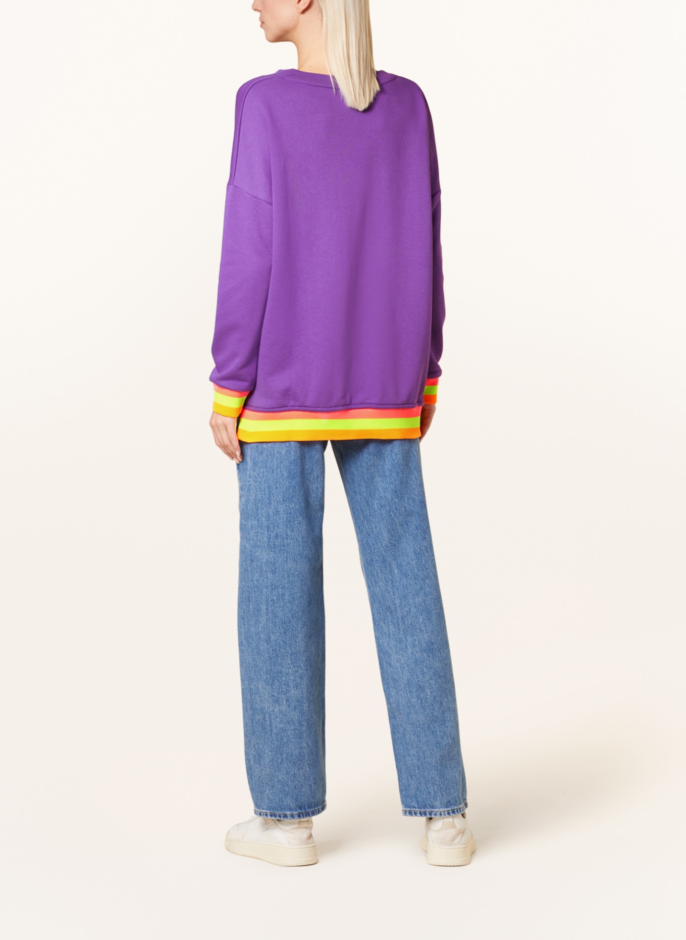 Purple and yellow sweatshirt sale