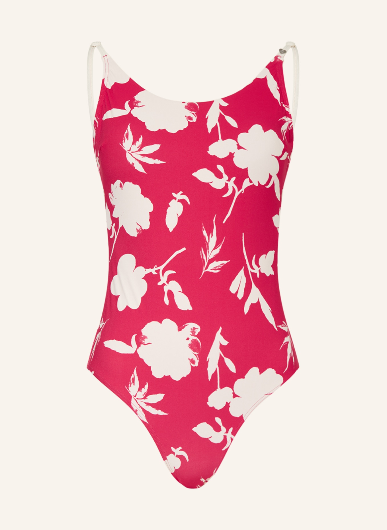 SHORT STORIES Swimsuit, Color: NEON RED/ WHITE (Image 1)