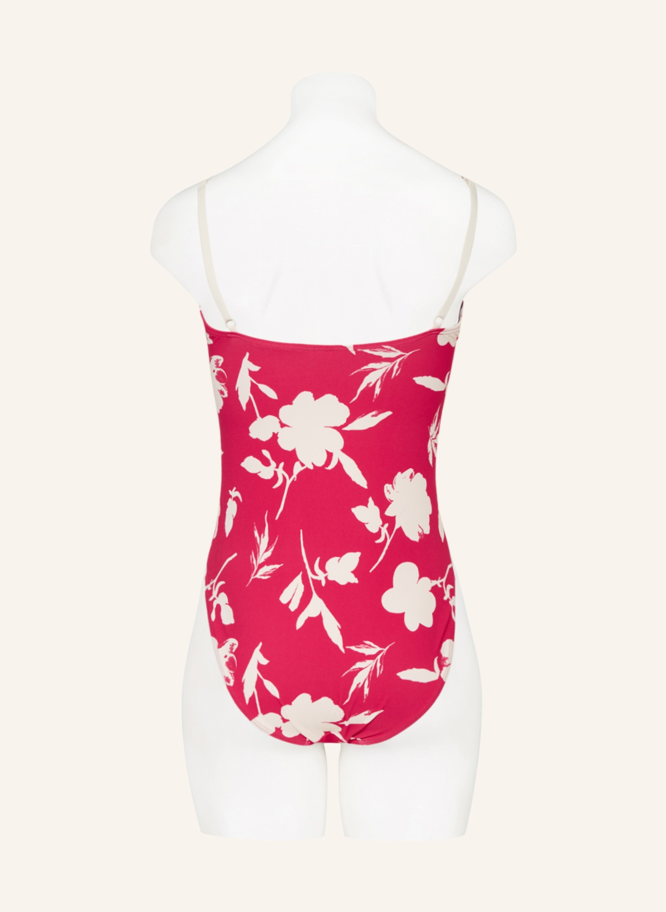 SHORT STORIES Swimsuit, Color: NEON RED/ WHITE (Image 3)