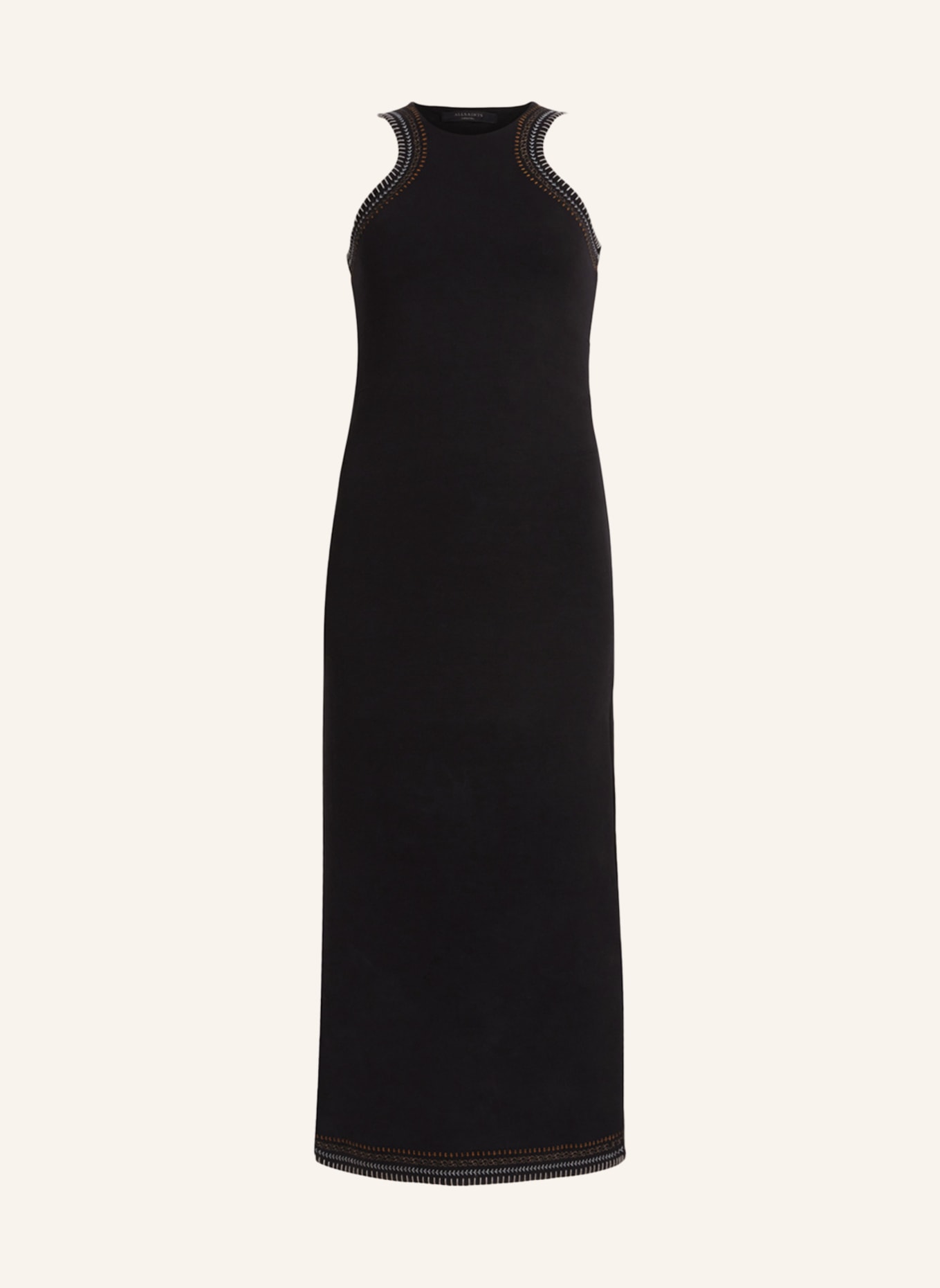 ALLSAINTS Jerseykleid MAKO CROCHET, Farbe: SCHWARZ (Bild 1)