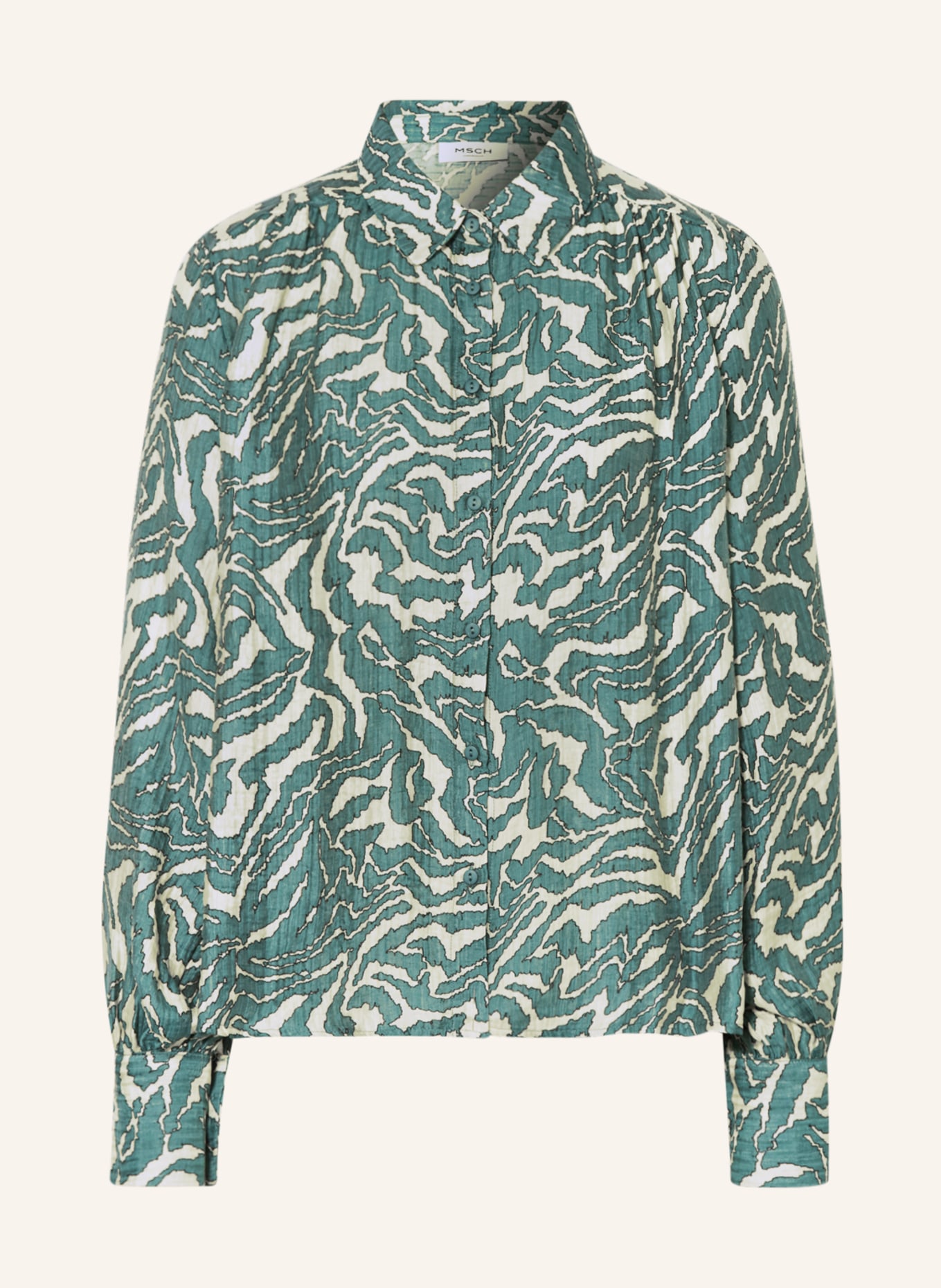 MSCH COPENHAGEN Bluse MSCHZANETA, Farbe: PETROL/ CREME (Bild 1)