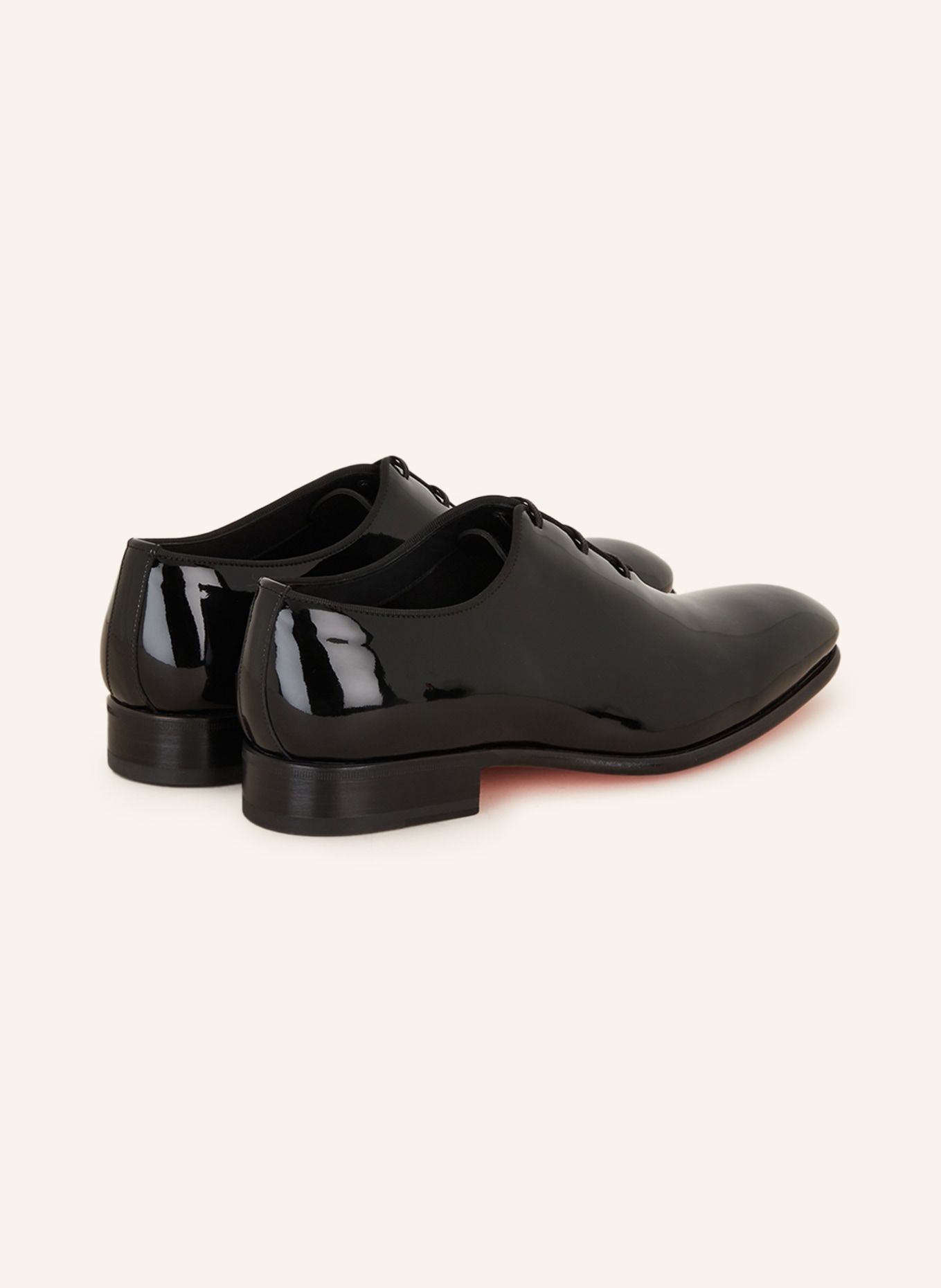 Santoni Patent lace-up shoes CARTER, Color: BLACK (Image 2)