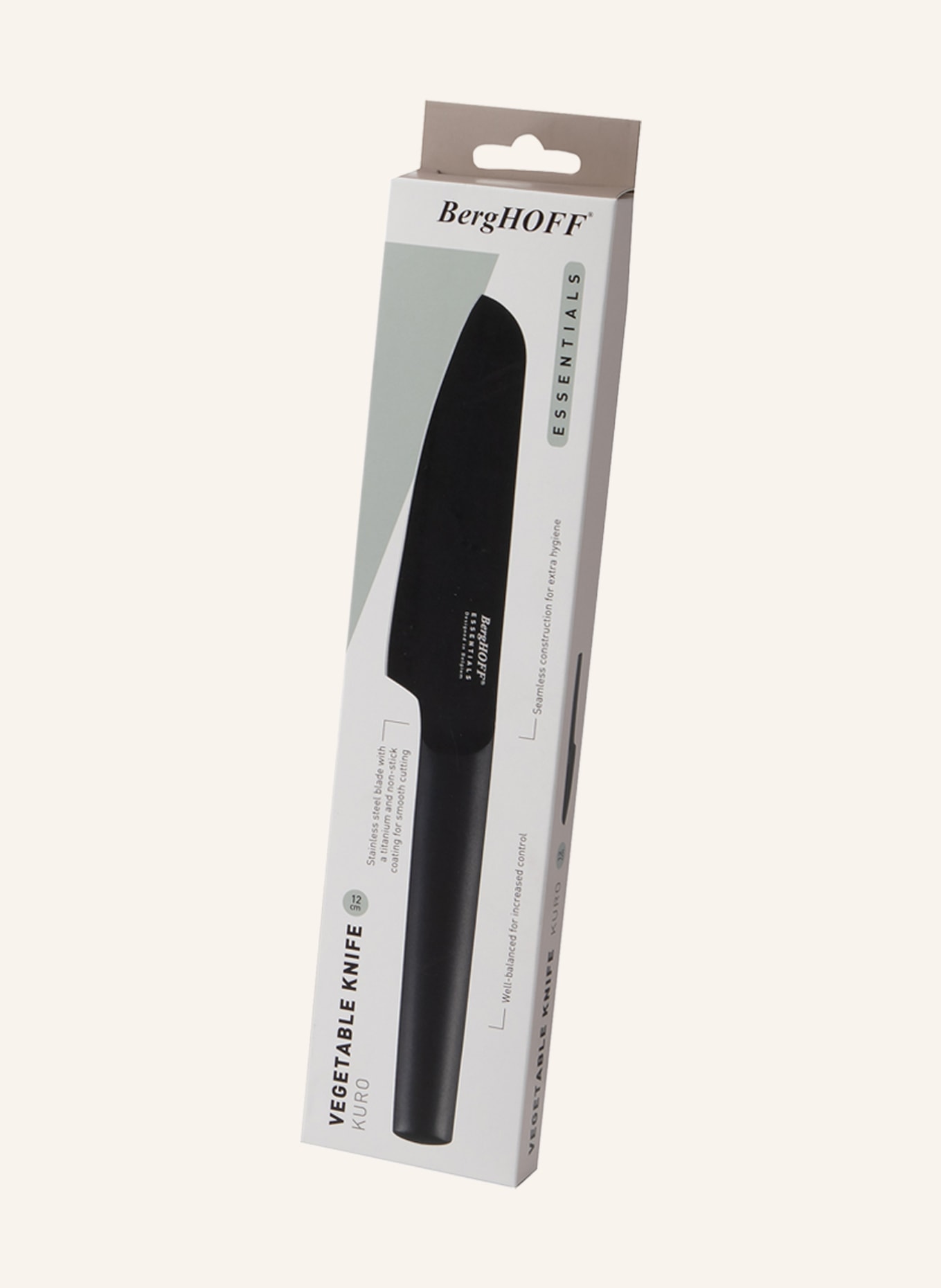 BergHOFF Vegetable knife KURO ESSENTIAL, Color: BLACK (Image 2)