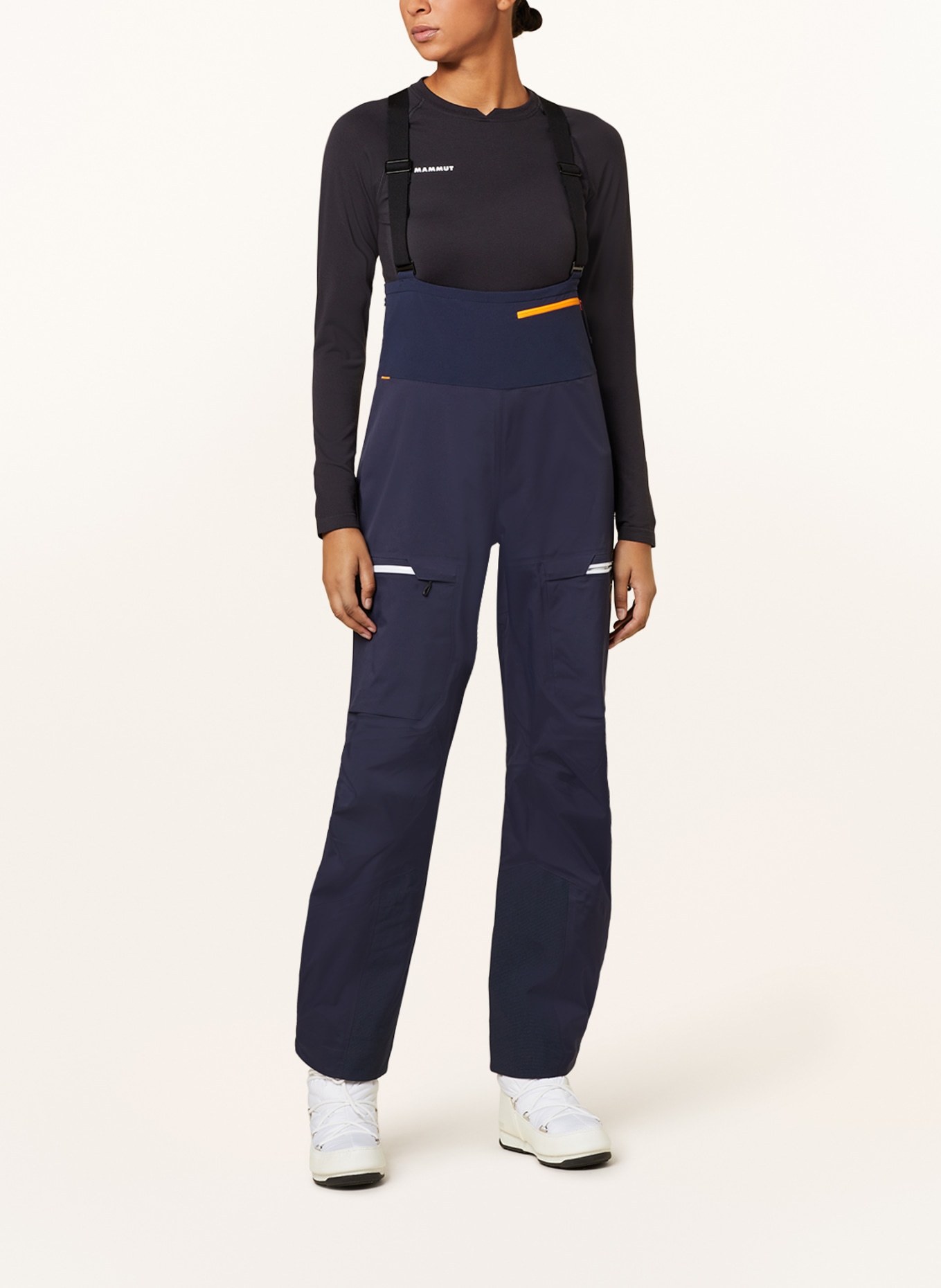 MAMMUT Hardshell-Skihose HALDIGRAT HS: DUNKELBLAU / WEISS