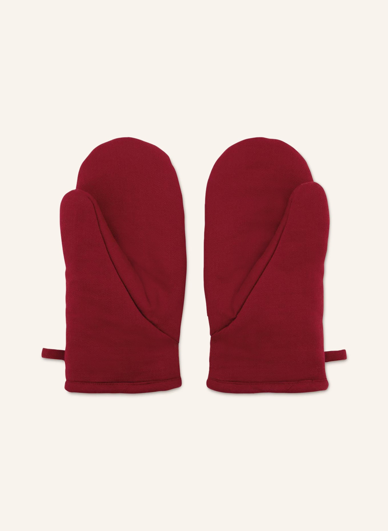 REMEMBER Set of 2 oven gloves, Color: DARK RED/ LIGHT BLUE/ MINT (Image 2)