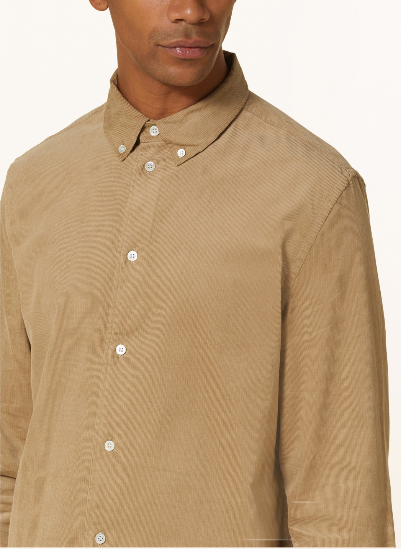 COS Cord shirt regular fit, Color: BEIGE (Image 4)